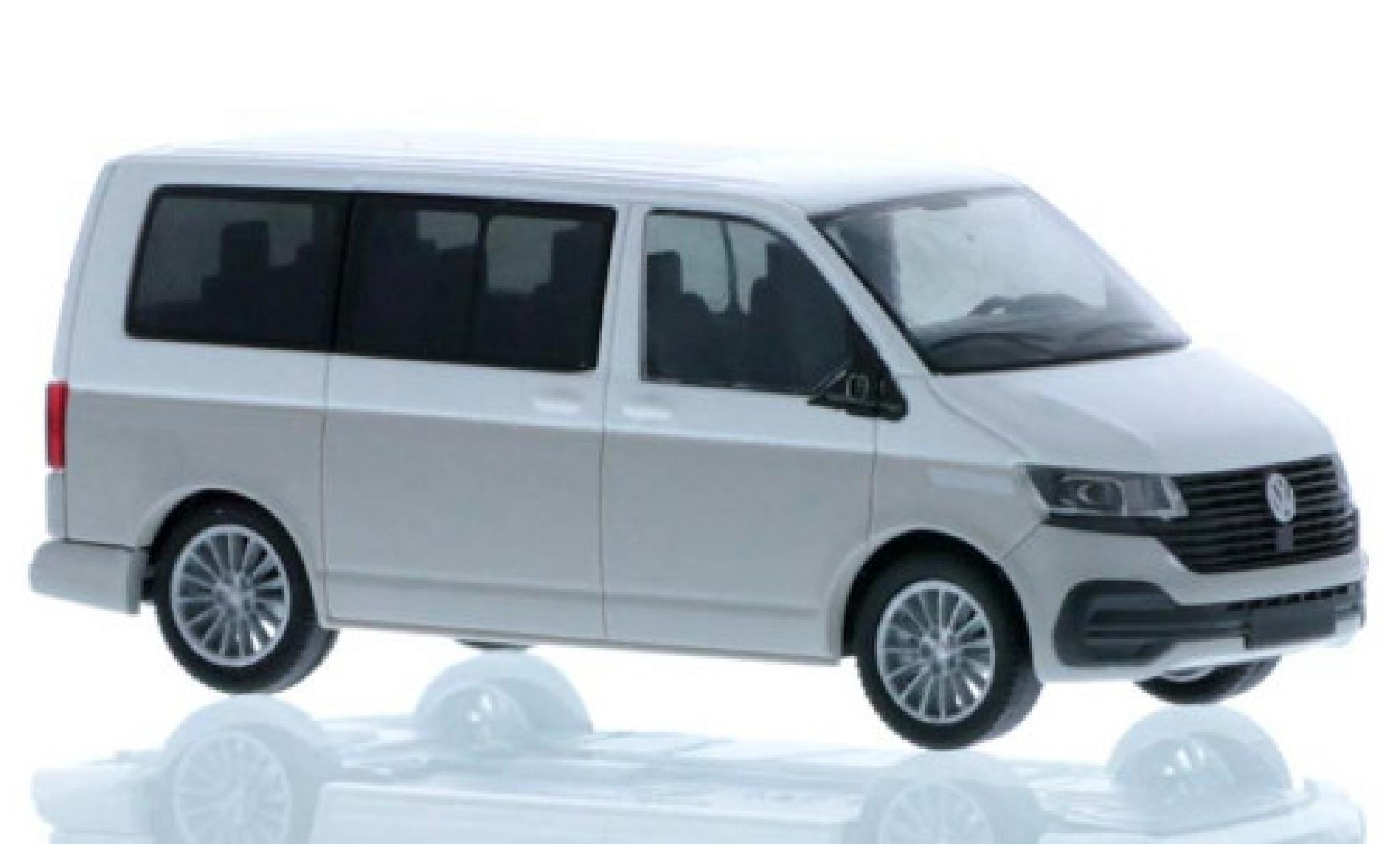 Volkswagen T6 1/87 Rietze .1 wit/grijs court- empattement modelauto