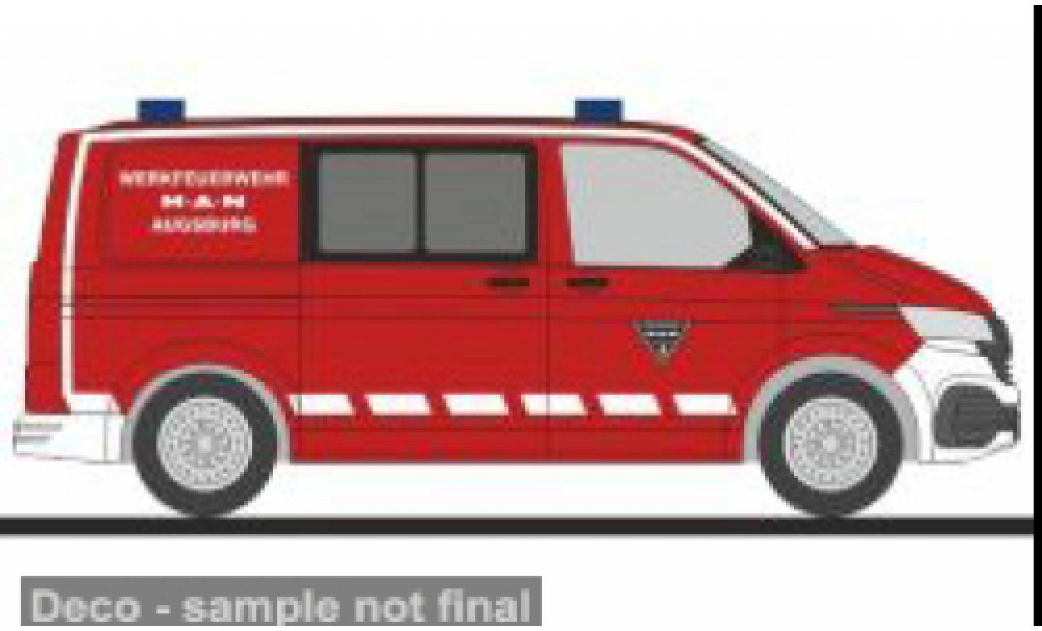 Volkswagen T6 1/87 Rietze .1 Werkfeuerwehr MAN Augsburg 1:87 modelauto