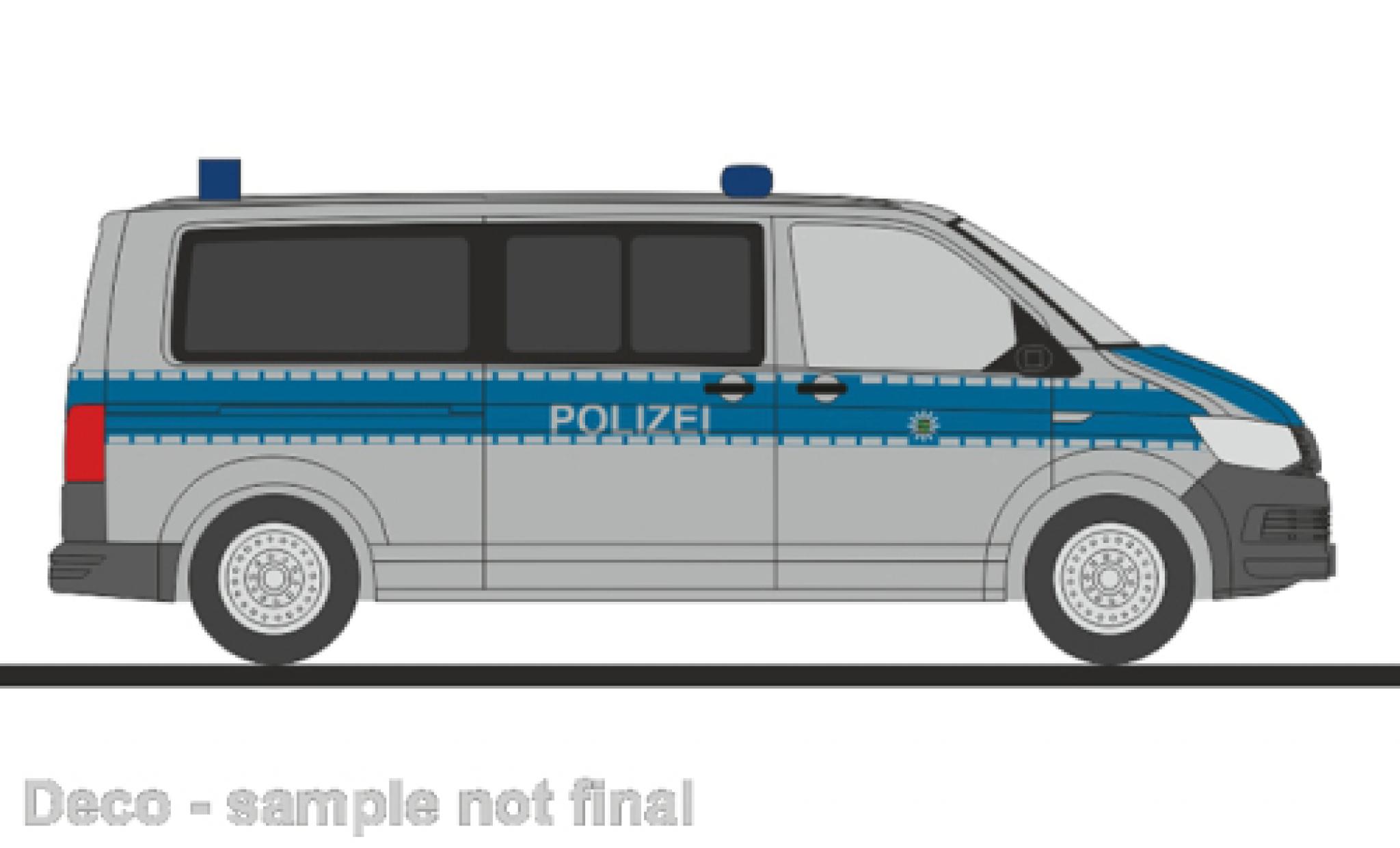 Volkswagen T6 1/87 Rietze Bus Bereitschaftspolizei Dresden 1:87 modelauto
