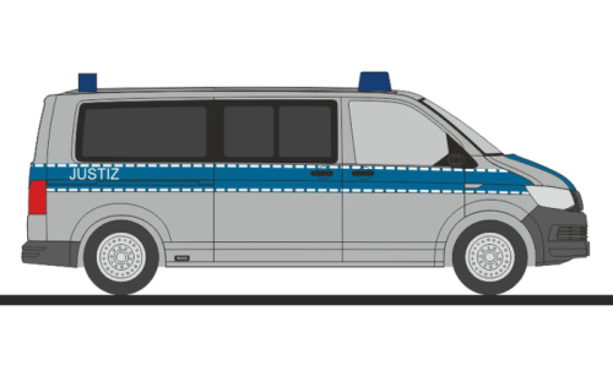 Volkswagen T6 1/87 Rietze Bus Justiz modelauto