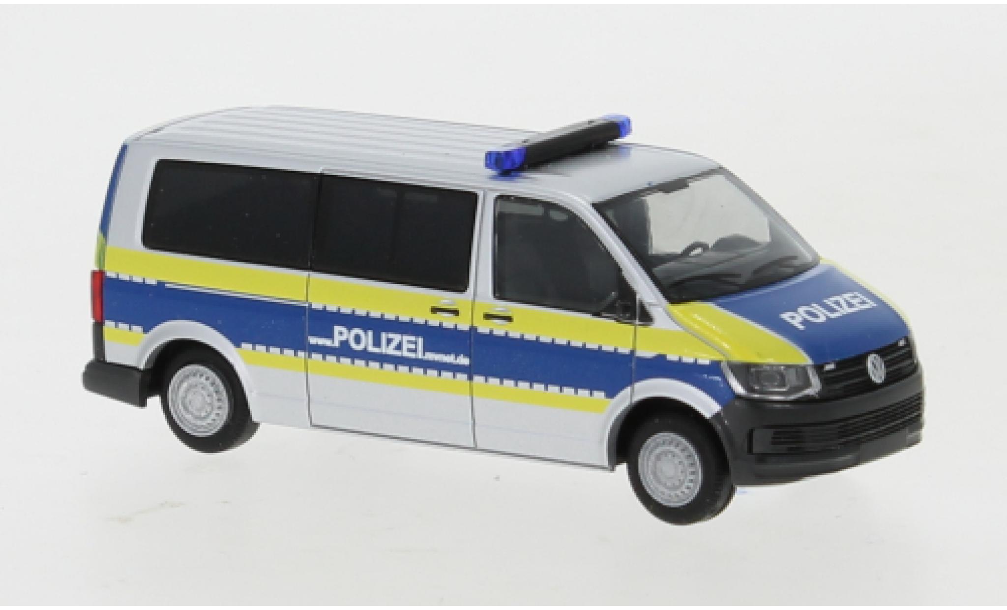 Volkswagen T6 1/87 Rietze Bus Politie Mecklenburg-Vorpommern langer Radstand modelauto