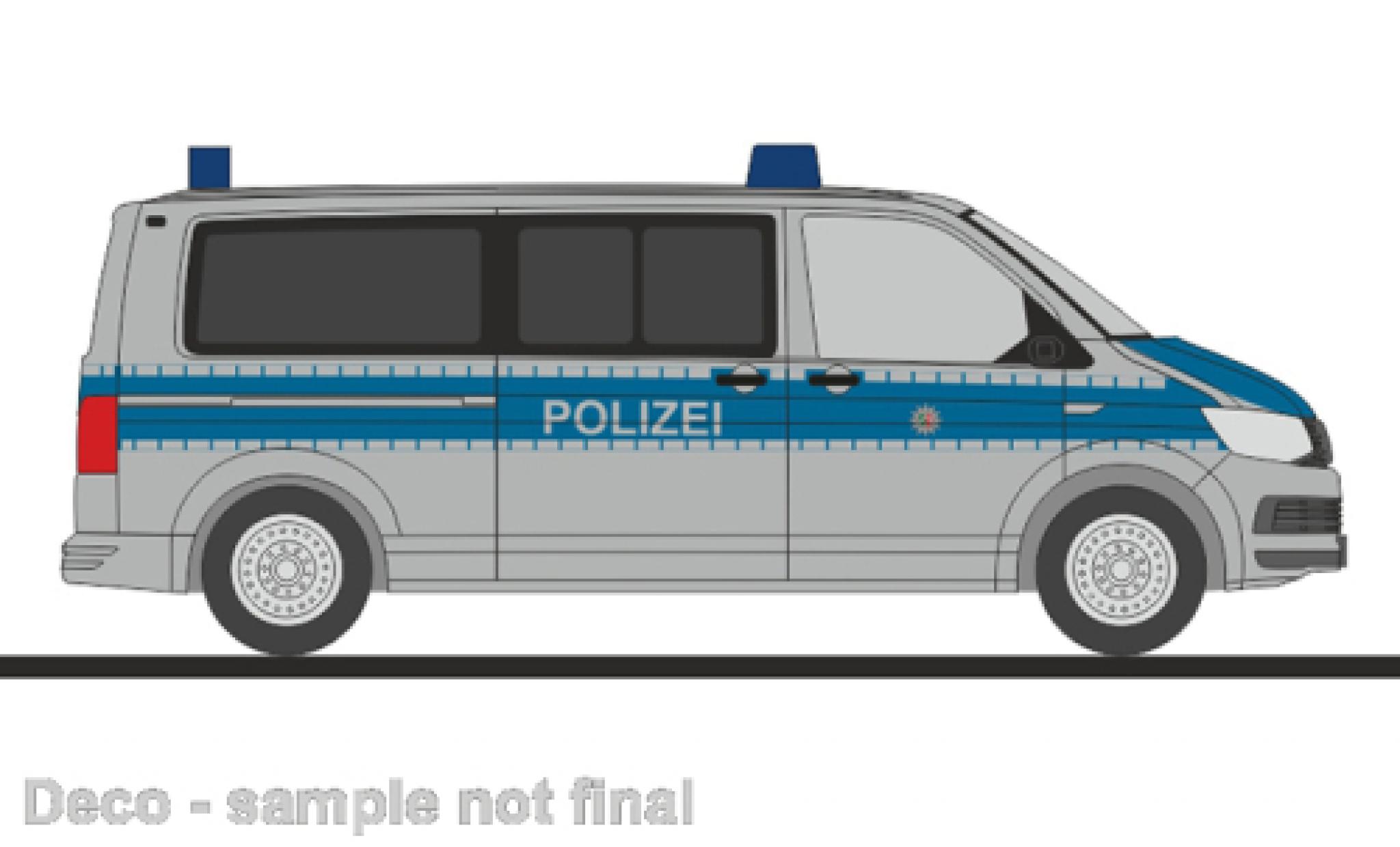 Volkswagen T6 1/87 Rietze Bus Politie Nordrhein-Westfalen 1:87 modelauto
