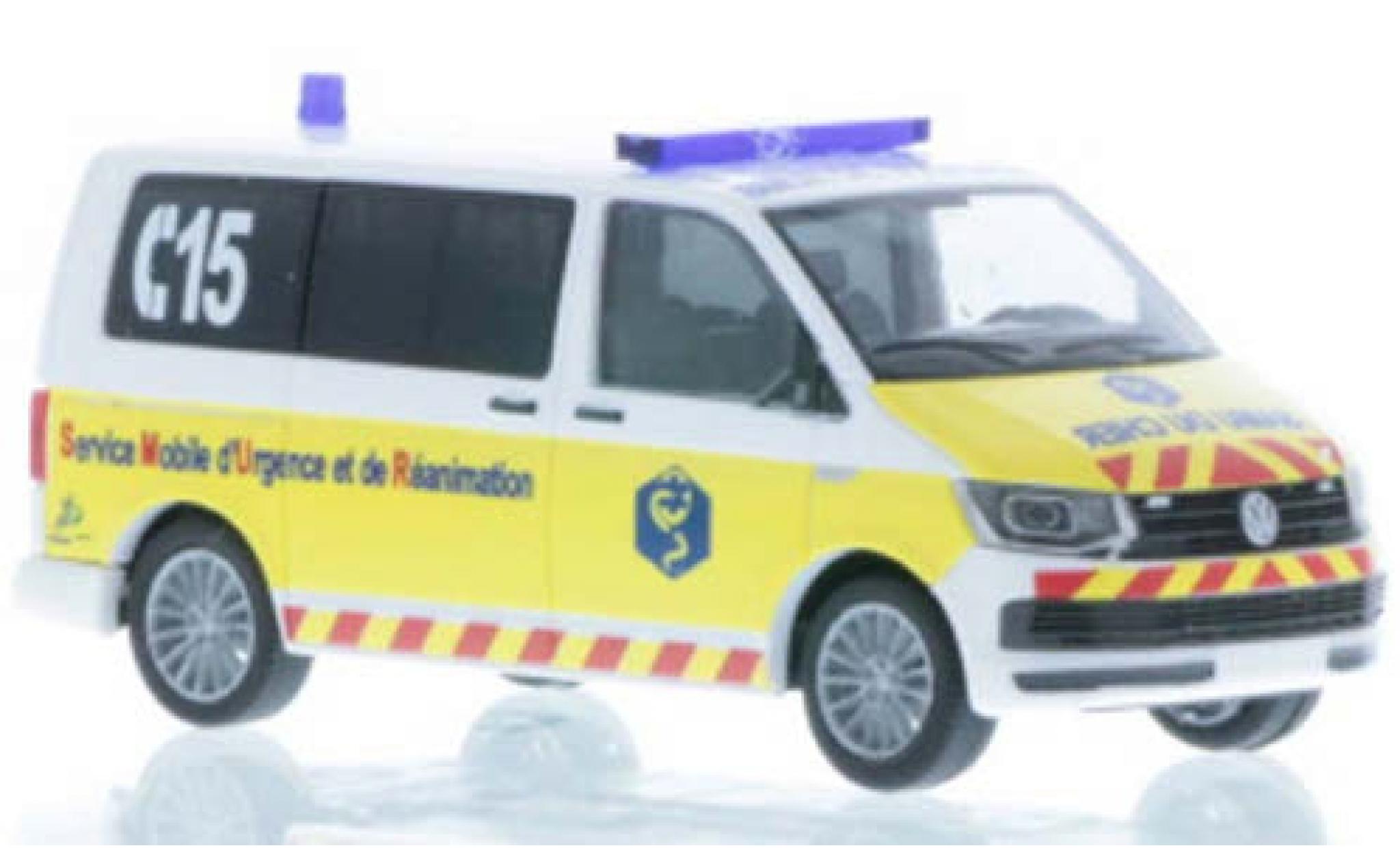 Volkswagen T6 1/87 Rietze Bus Samu du Cher (F) modelauto
