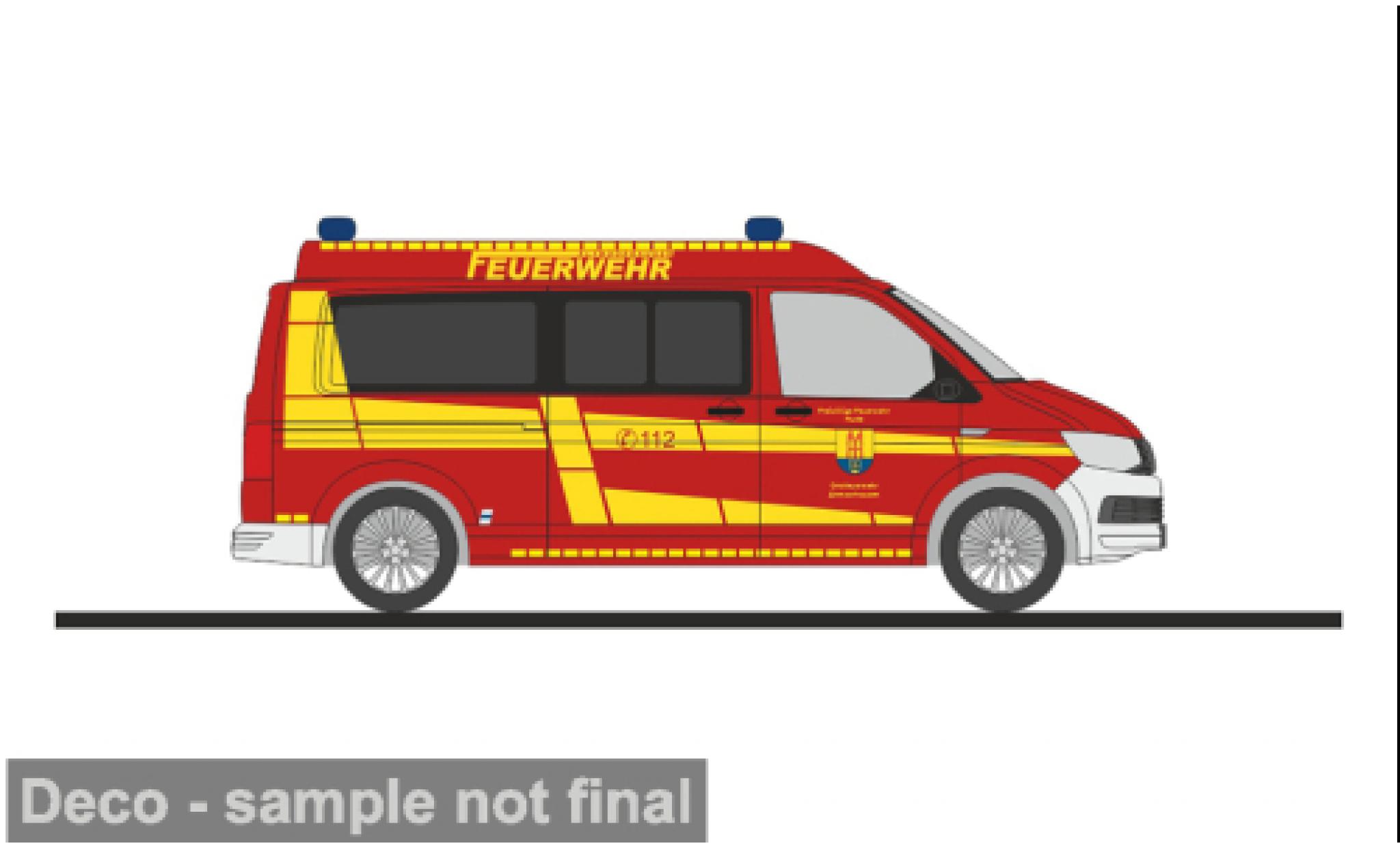 Volkswagen T6 1/87 Rietze Brandweer Altmoorhausen 1:87 modelauto