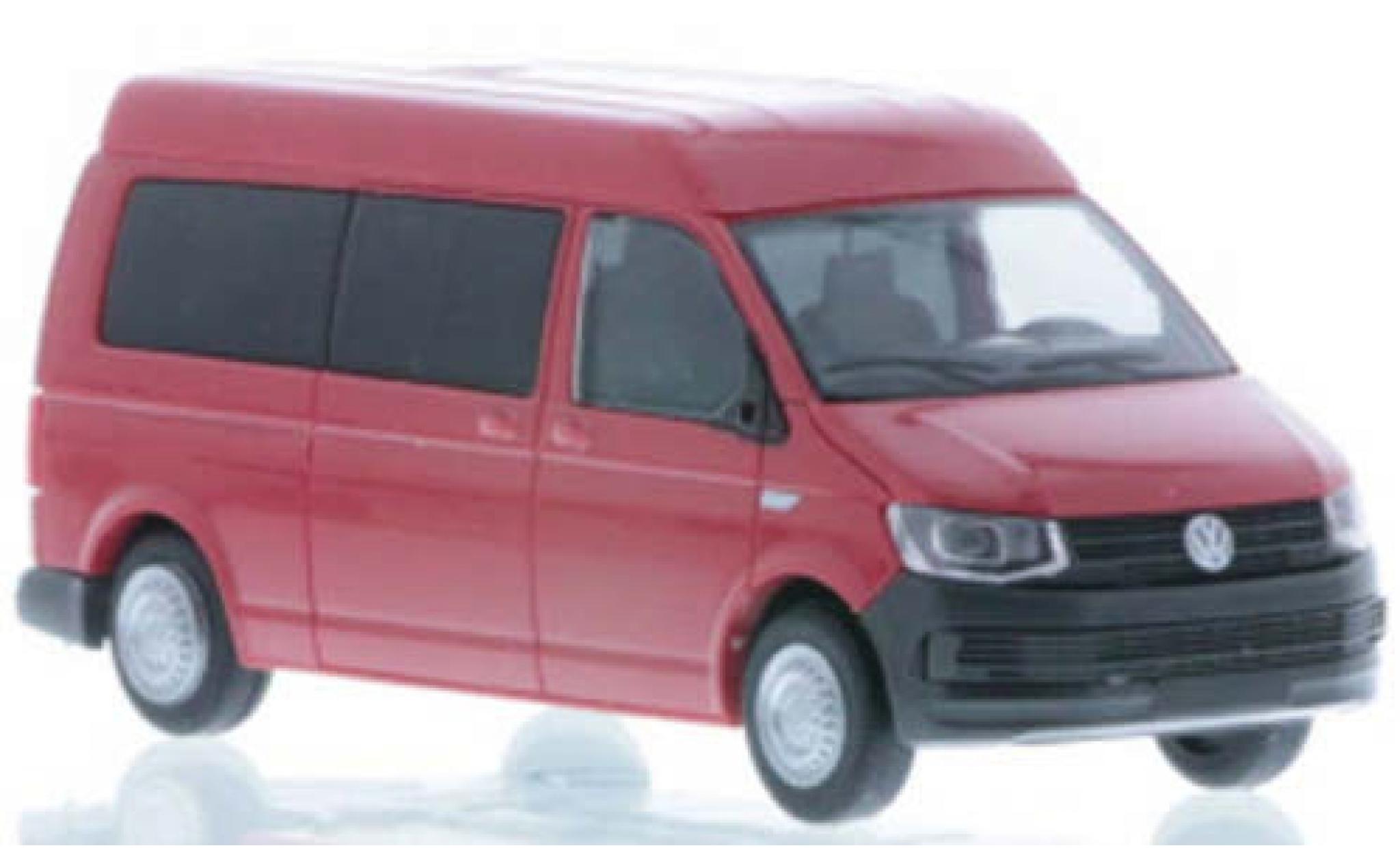 Volkswagen T6 1/87 Rietze LR Bus MD rood modelauto
