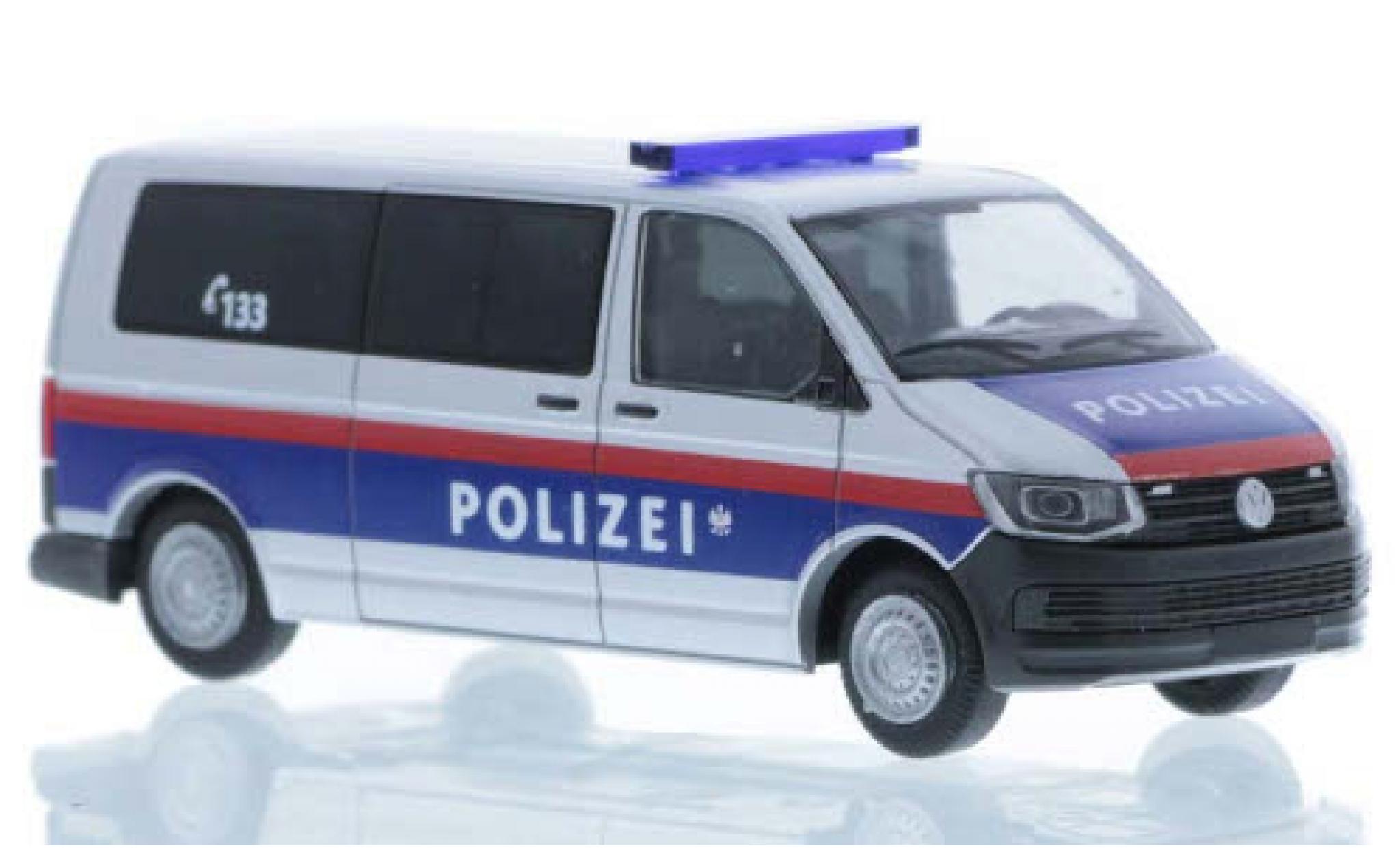 Volkswagen T6 1/87 Rietze Politie (AT) plus long empattement modelauto
