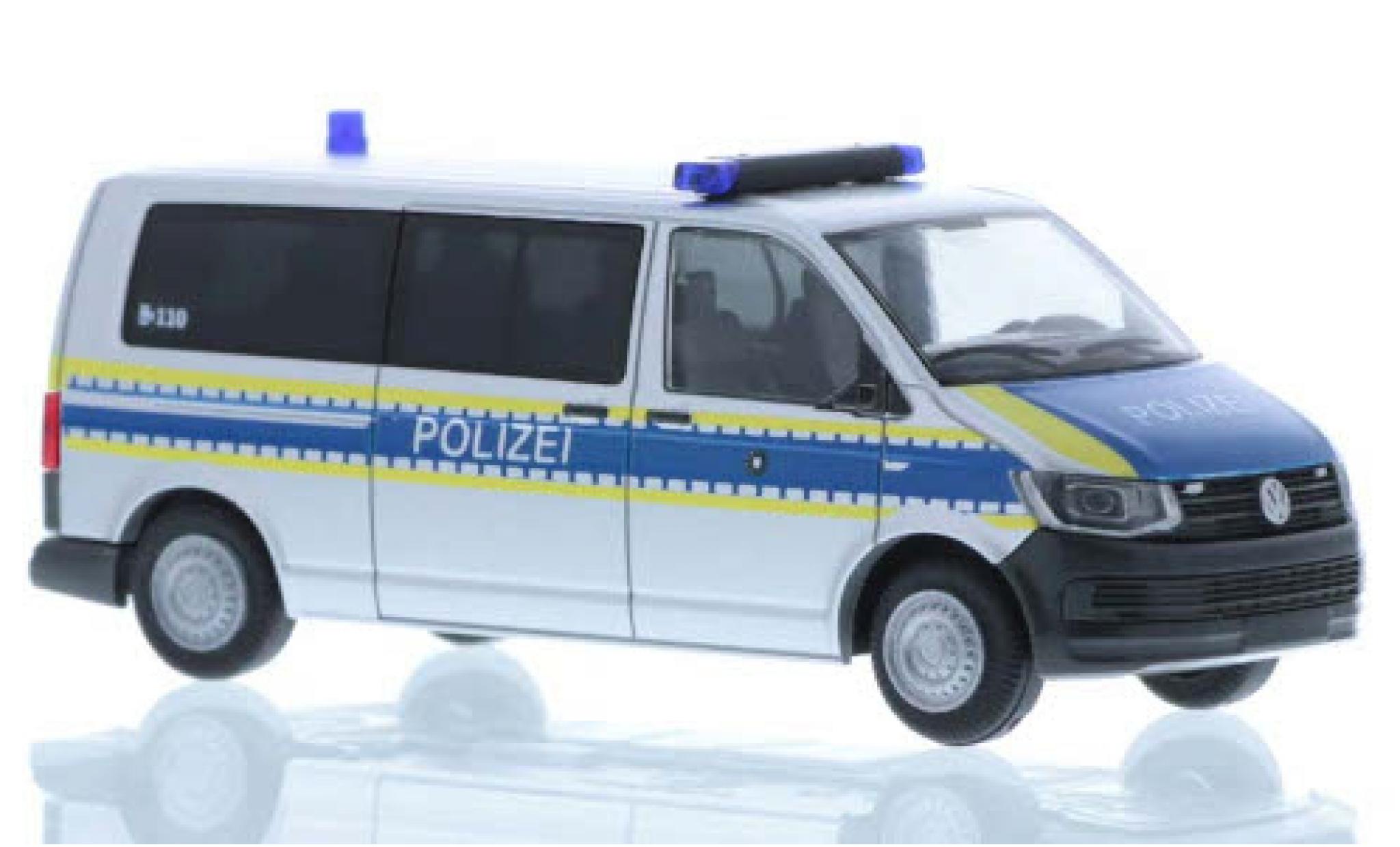 Volkswagen T6 1/87 Rietze Politie Bayern plus long empattement modelauto