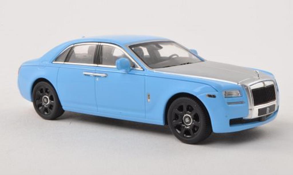 Rolls Royce Ghost 1/43 IXO blauw/grijs LHD modelauto