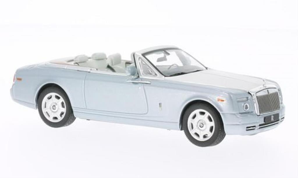 Rolls Royce Phantom 1/43 IXO Drophead Coupe blauw/grijs 2009 modelauto