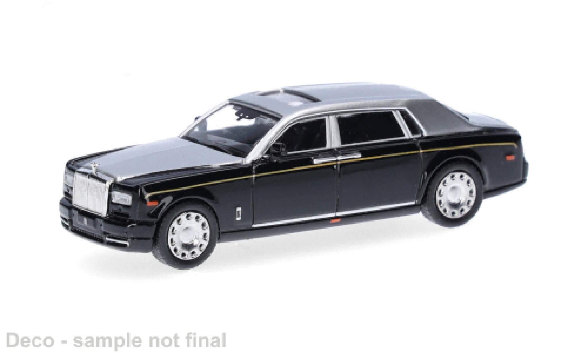 Rolls Royce Phantom 1/87 Micro City 87 zwart/grijs 1:87 modelauto