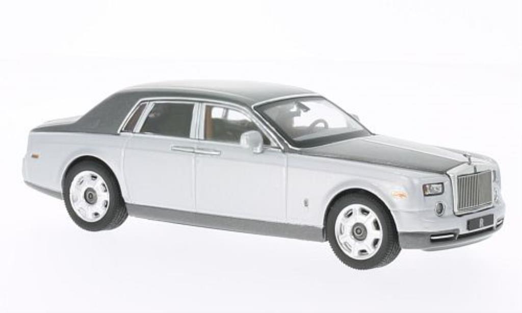 Rolls Royce Phantom 1/43 IXO grijs/grijs 2010 modelauto