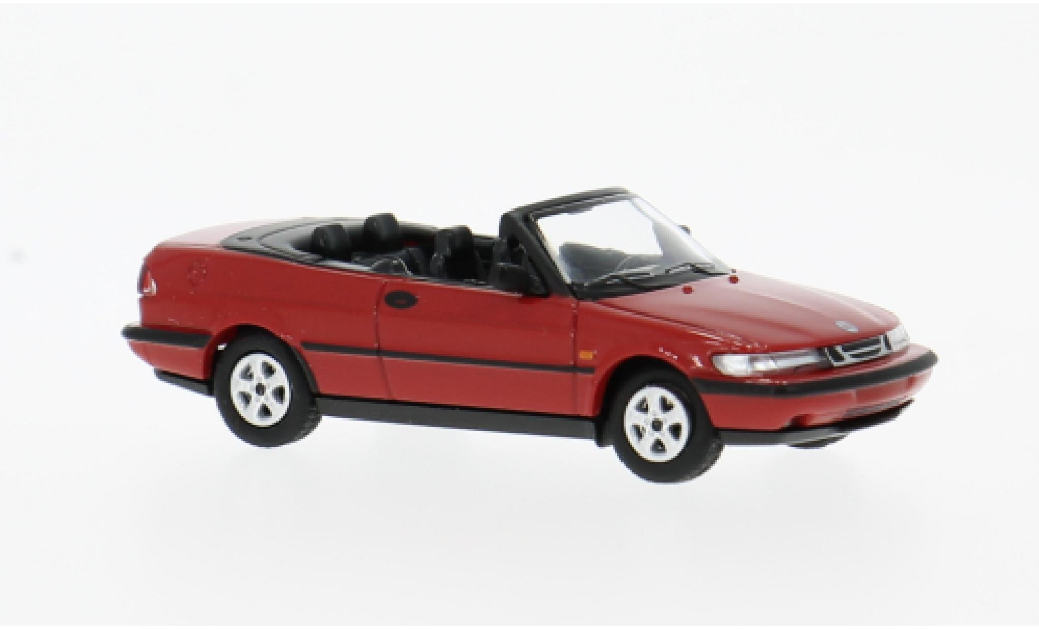 Saab 900 1/87 Minichamps Turbo 16S (Aero) Cabriolet rood 1987 1:87 modelauto