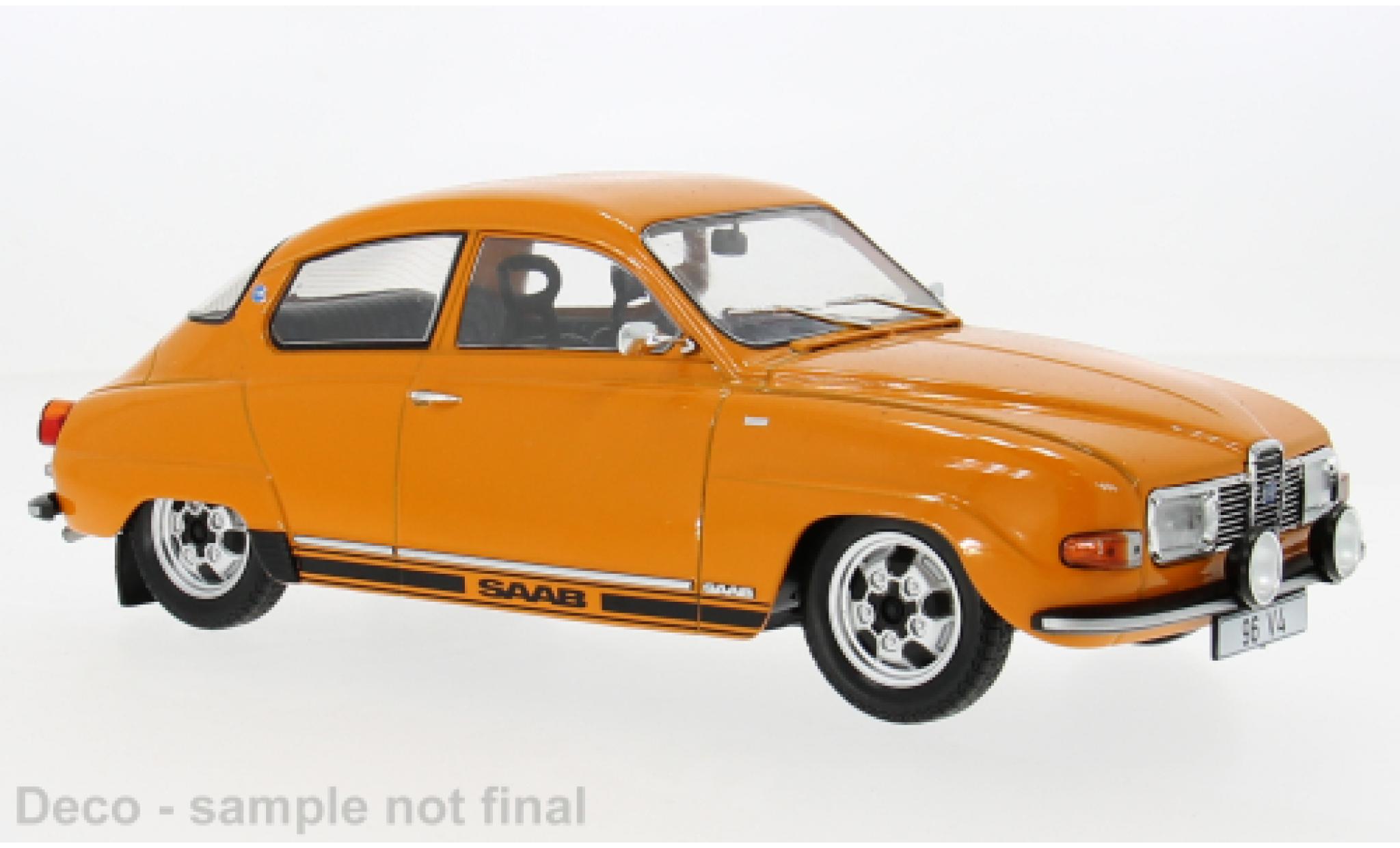 Saab 96 1/18 MCG V4 oranje 1970 1:18 modelauto
