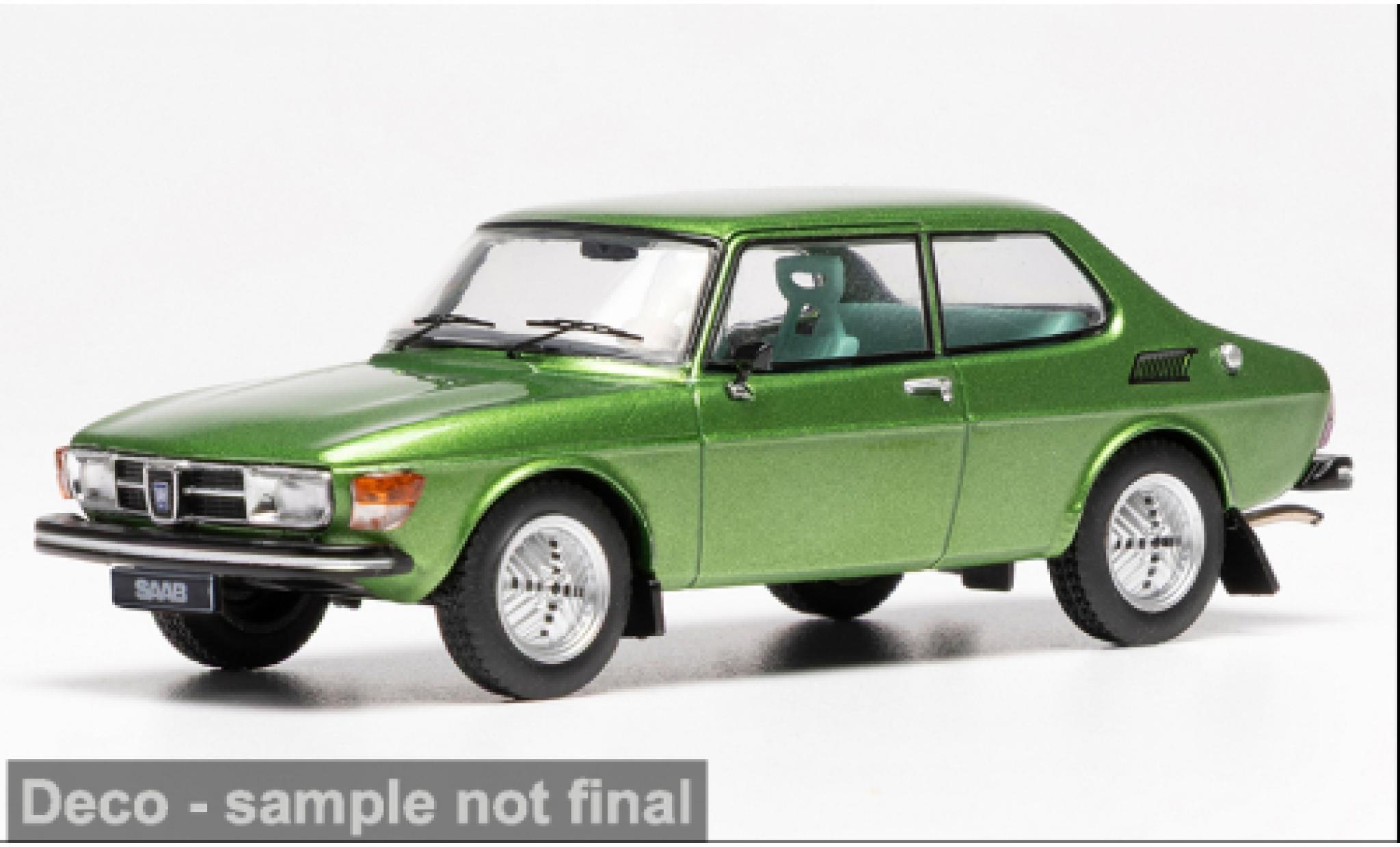 Saab 99 1/43 IXO Turbo groen 1977 1:43 modelauto