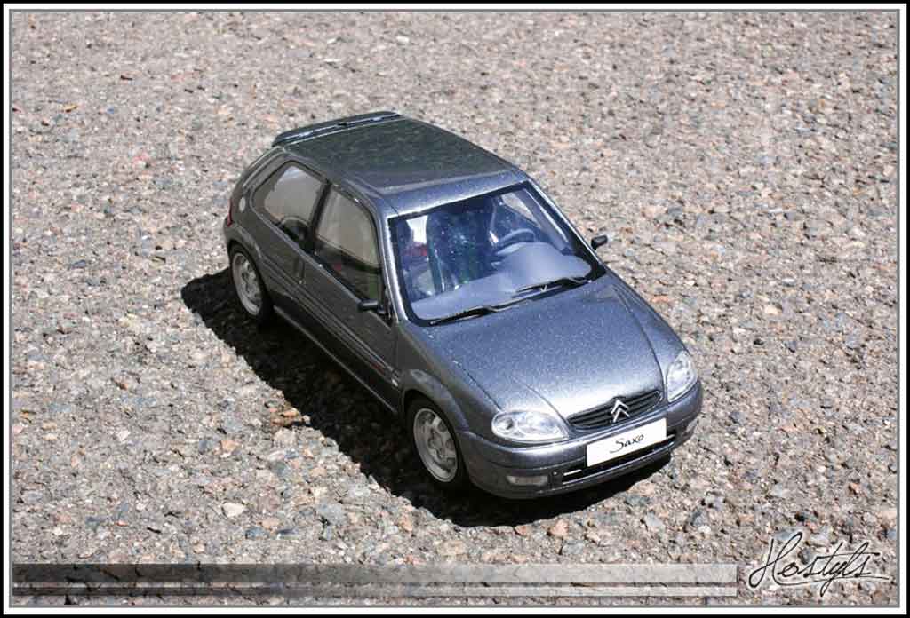 Citroen Saxo VTS grijs orageux preparation circuit 1/18 Ottomobile