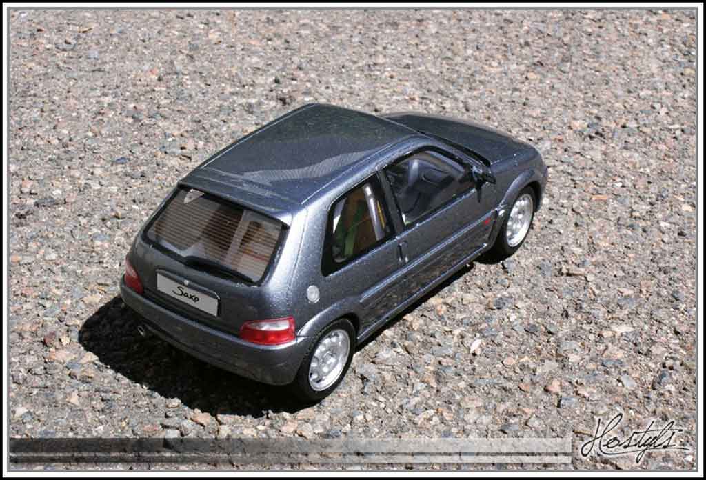 Citroen Saxo VTS grijs orageux preparation circuit 1/18 Ottomobile