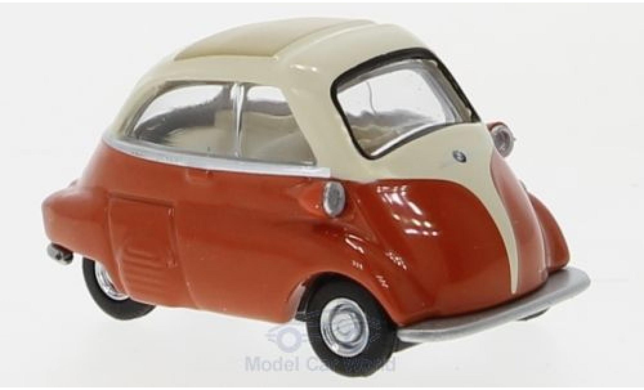 Bmw Isetta 1/64 Schuco beige/oranje 1955 modelauto