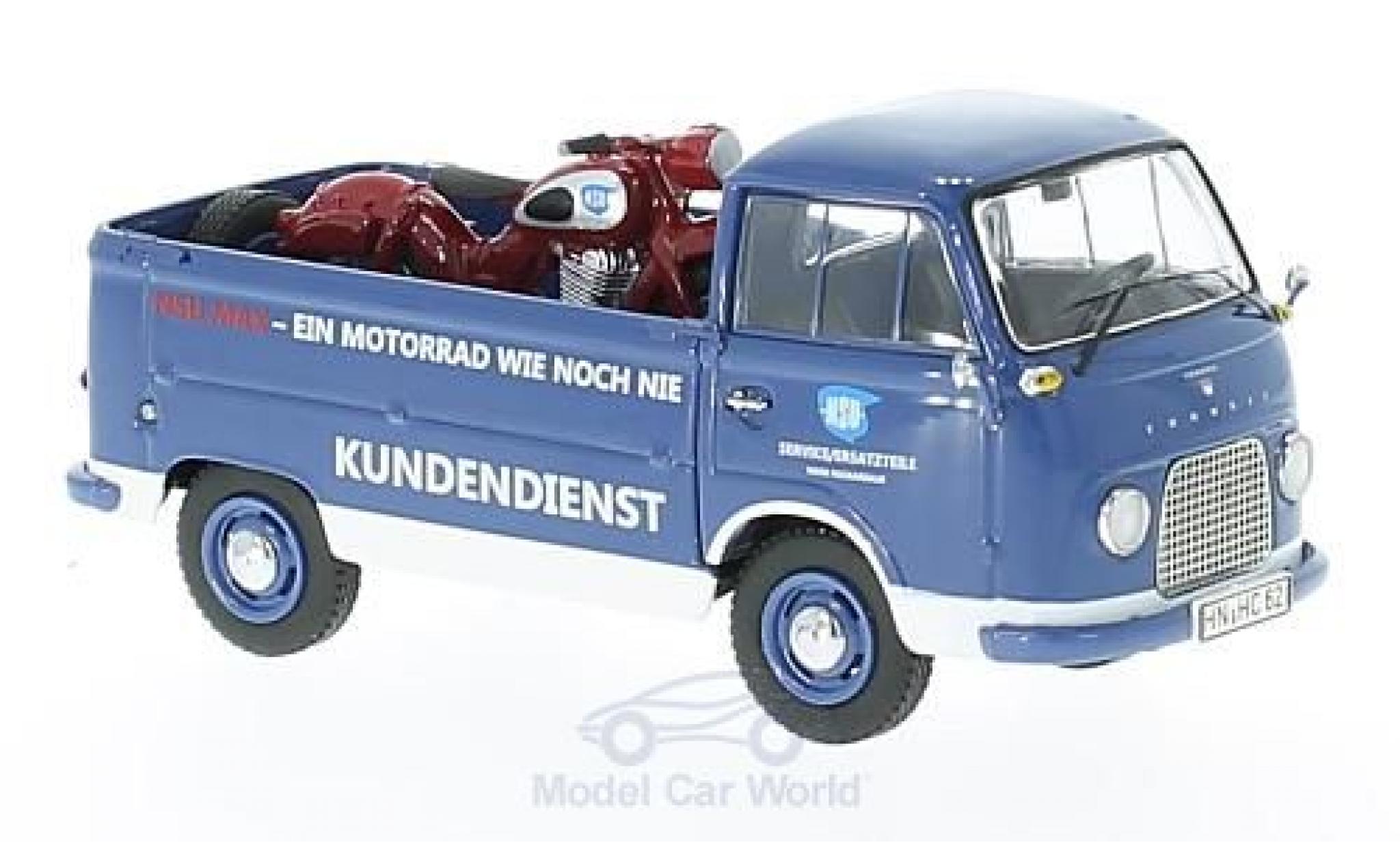 Ford FK 1/43 Schuco 1000 Pritsche NSU Service mit NSU-Max modelauto