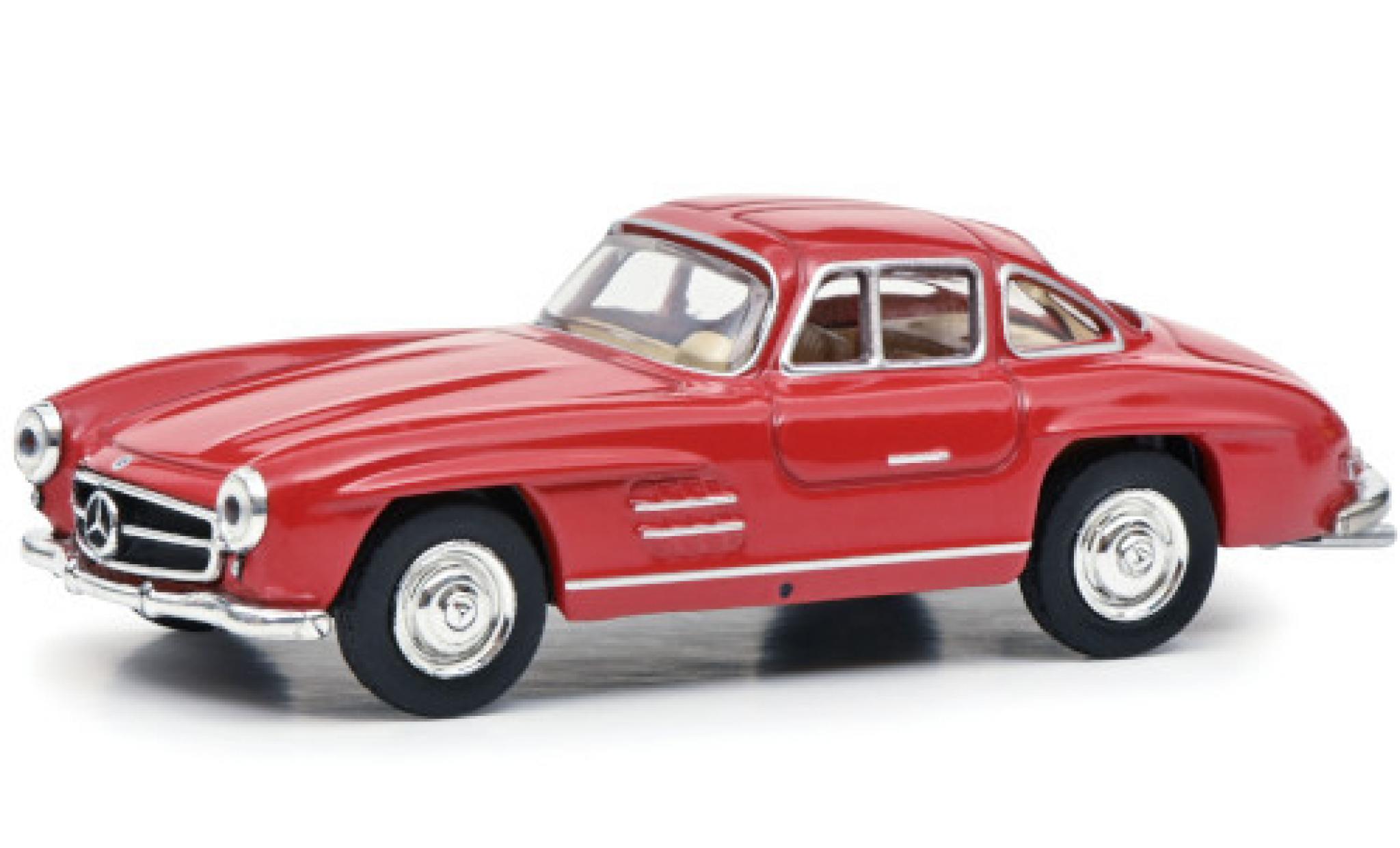 Mercedes 300 1/64 Schuco SL (W198) rood Paperbox Edition modelauto