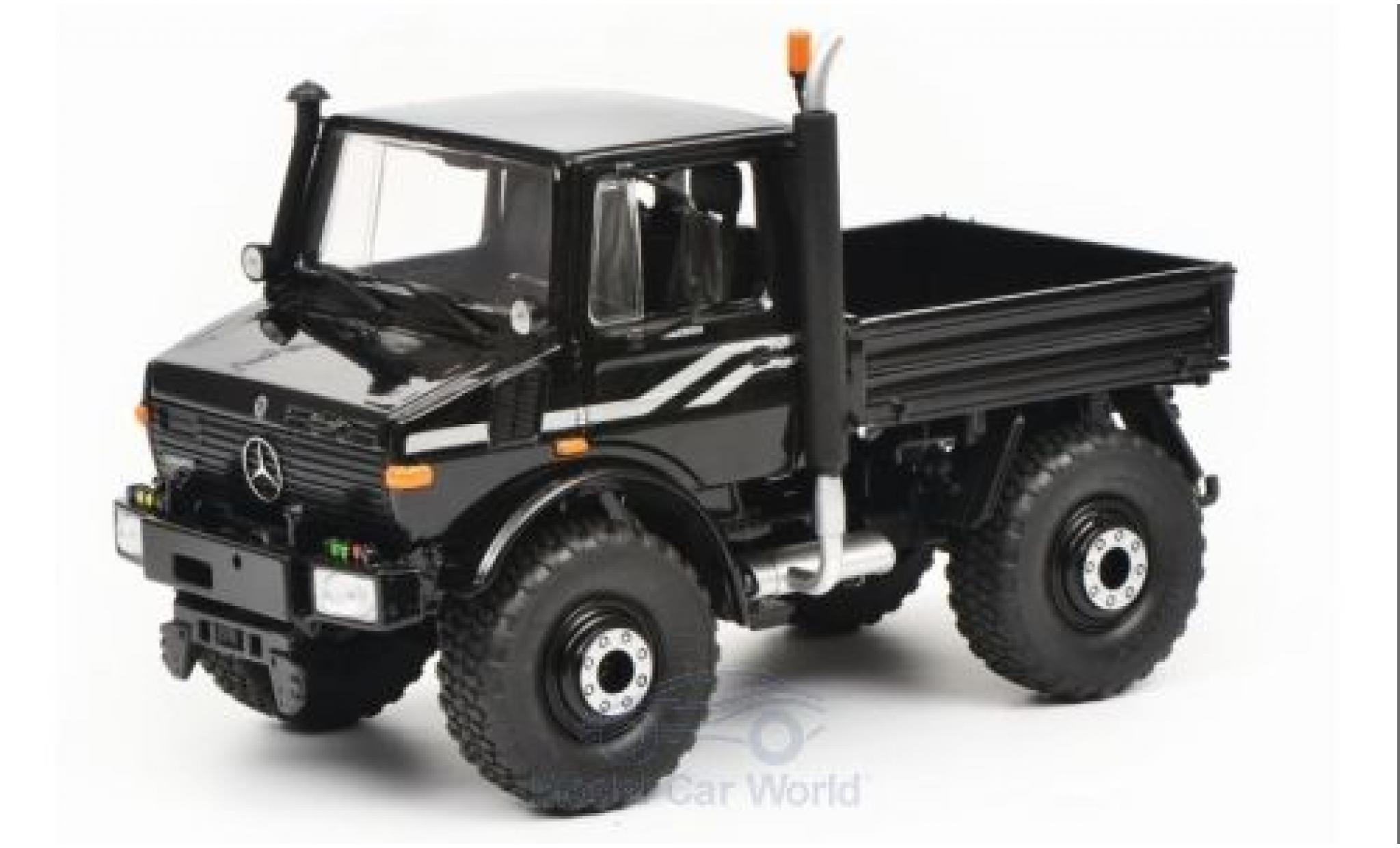 Mercedes Unimog 1/32 Schuco U1600 zwart 1974 modelauto