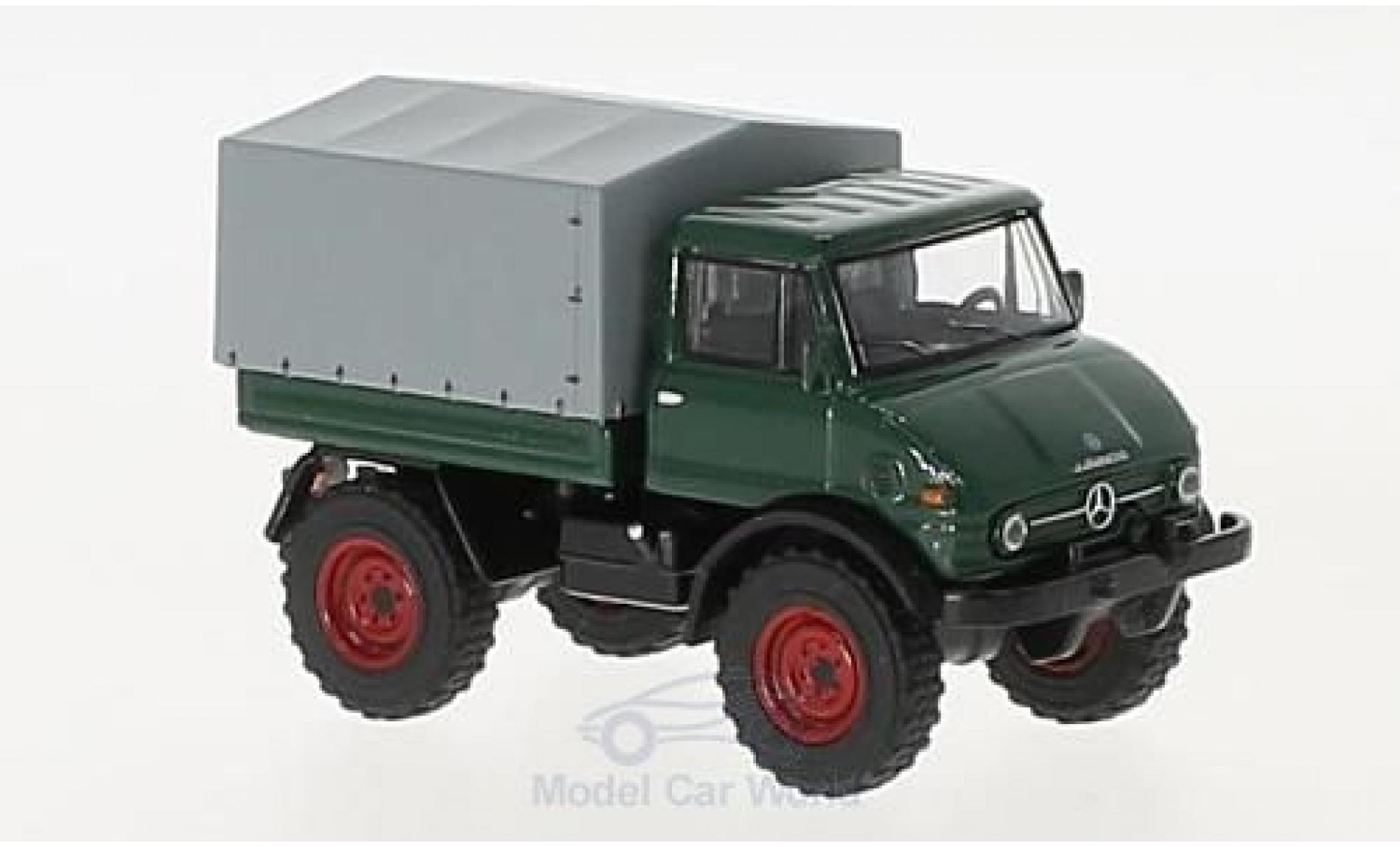 Mercedes Unimog 1/64 Schuco U406 groen modelauto