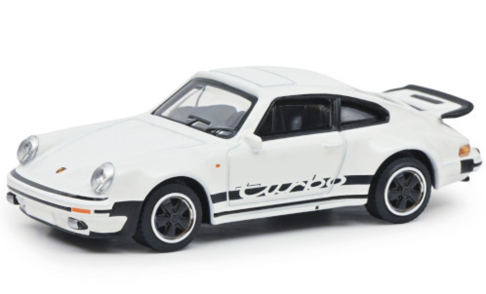 Porsche 930 Turbo 1/64 Schuco 911 Turbo () wit/Dekor Paperbox Edition modelauto