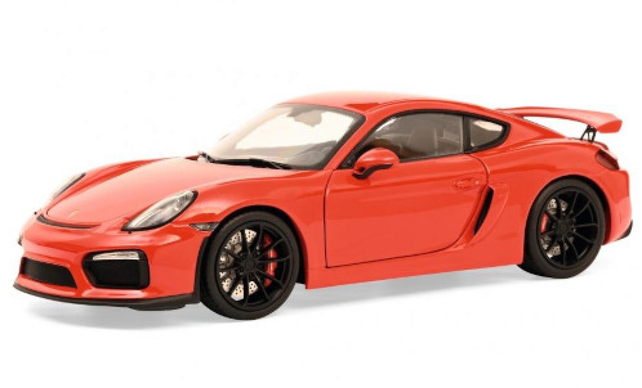 Porsche Cayman GT4 1/18 Schuco GT4 (981) rood 2015 modelauto