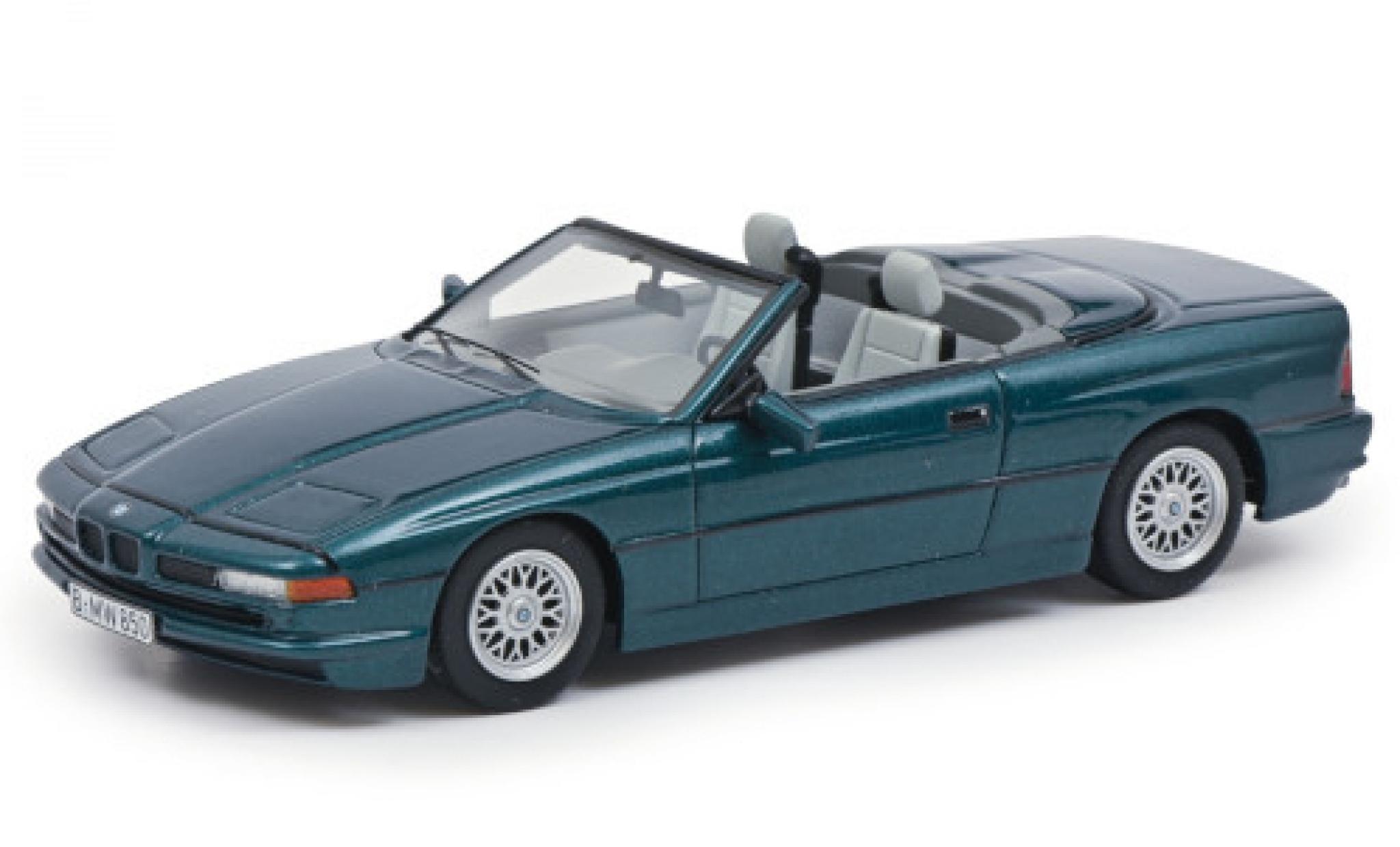 Bmw 850 1/43 Schuco Ci Cabriolet metallic groen modelauto