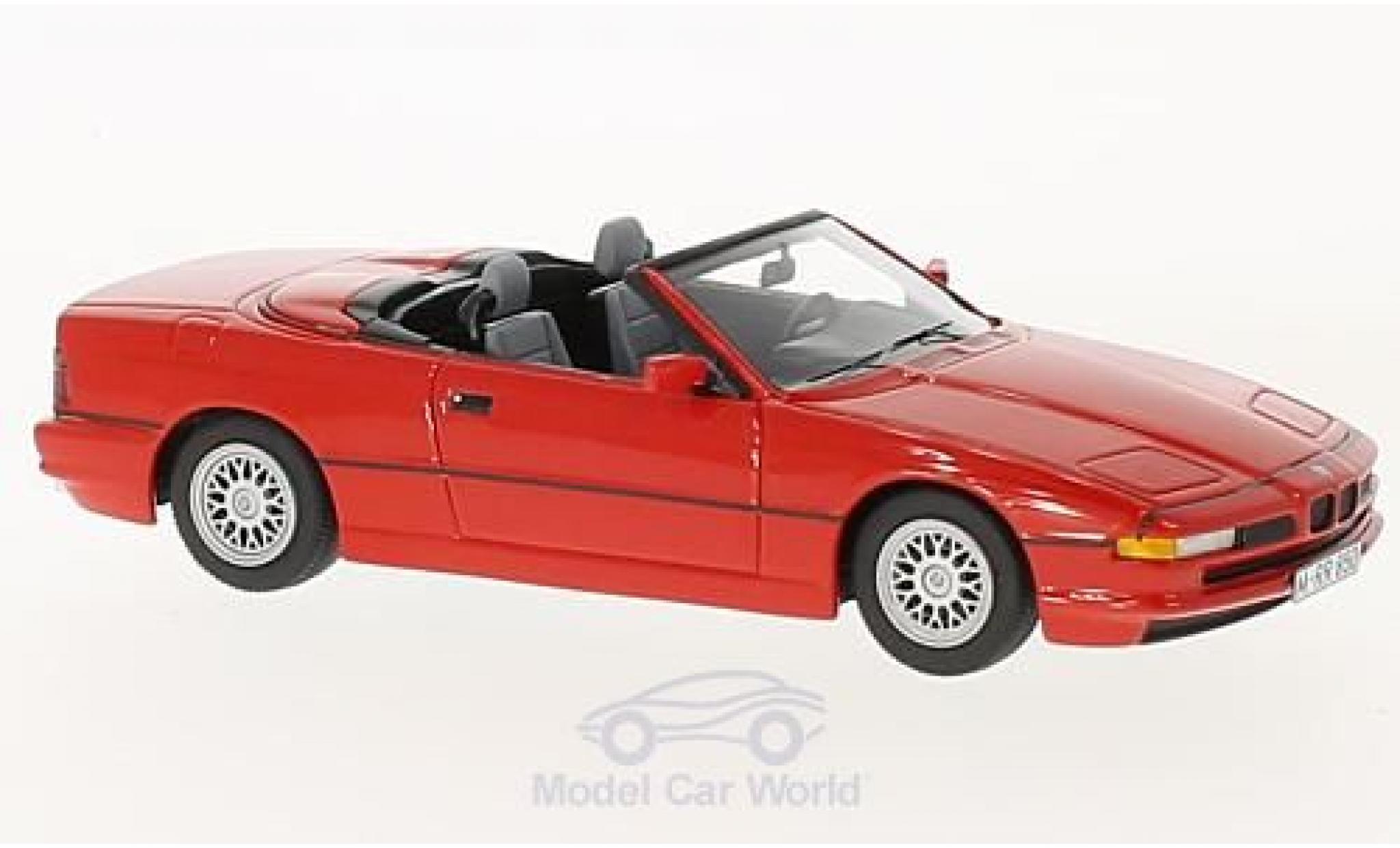Bmw 850 1/43 Schuco Ci Cabriolet rood modelauto