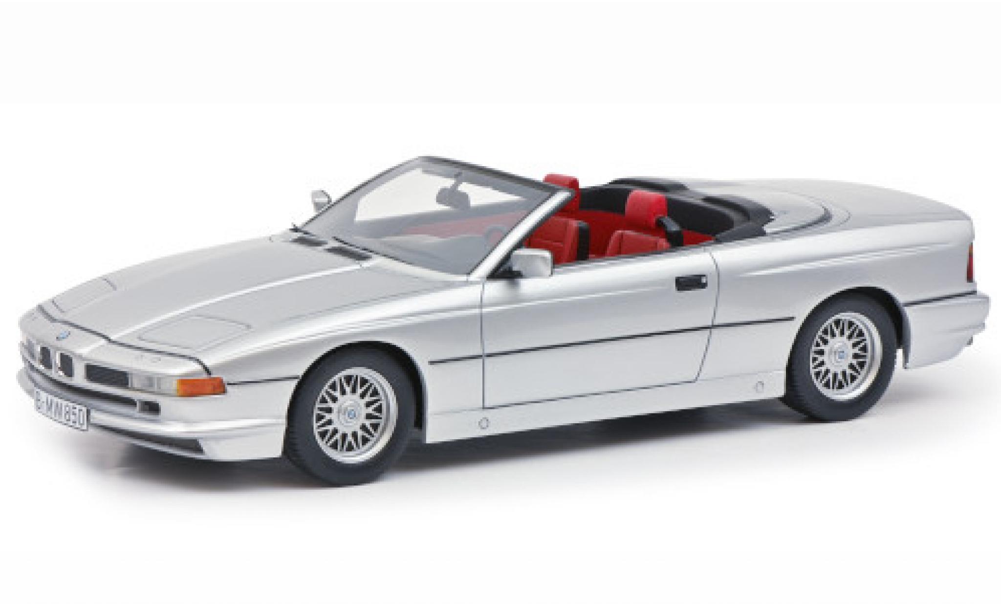Bmw 850 1/18 Schuco Ci Cabriolet grijs modelauto