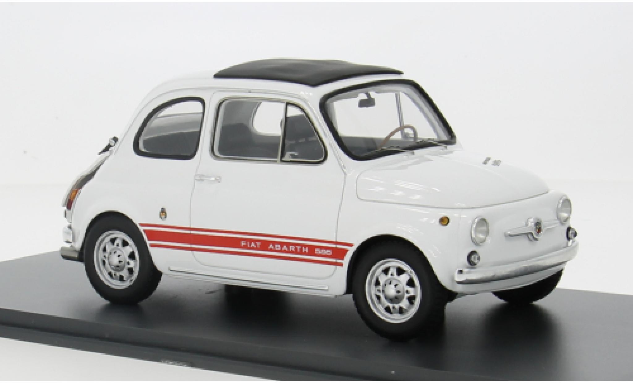 Fiat 500 1/18 Schuco ProR Abarth 595 SS wit 1965 1:18 modelauto