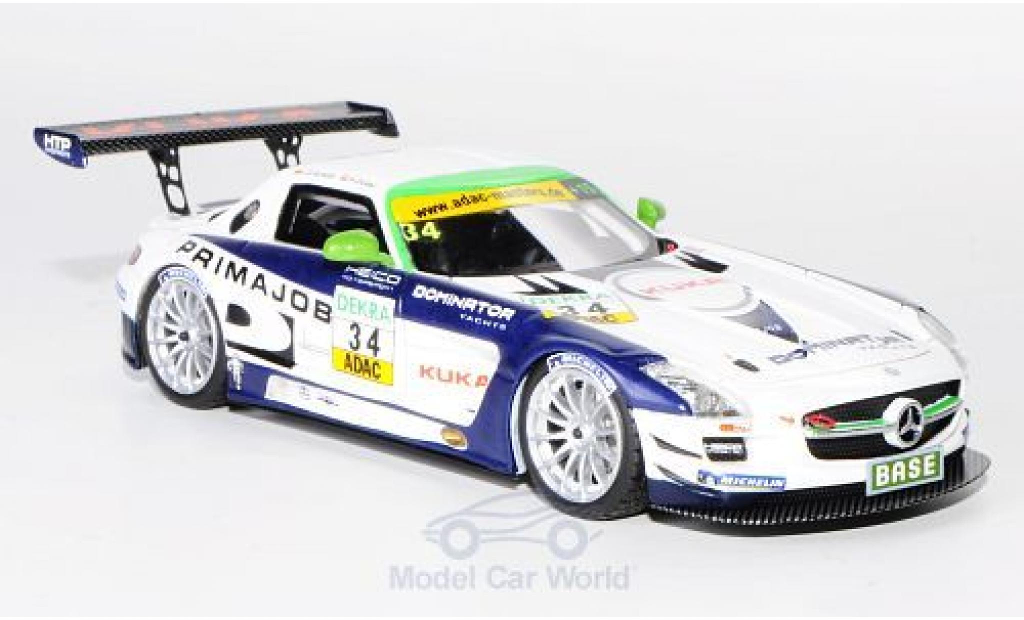 Mercedes SLS 1/43 Schuco AMG GT3 No.34 Heico Motorsport Primajob ADAC GT Masters 2011 L.D.Arnold/A.Zuber modelauto