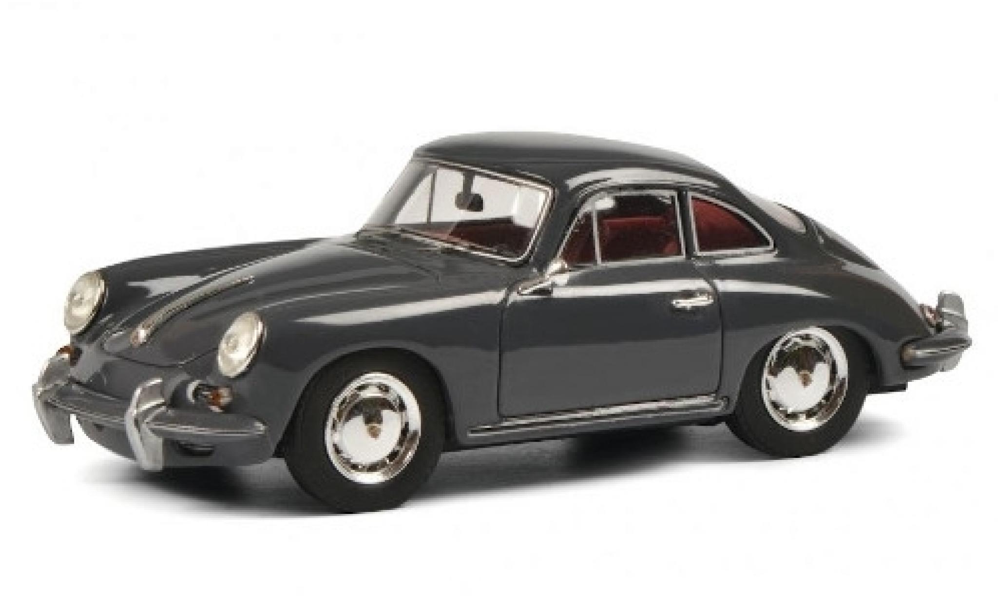 Porsche 356 1/43 Schuco SC grijs modelauto