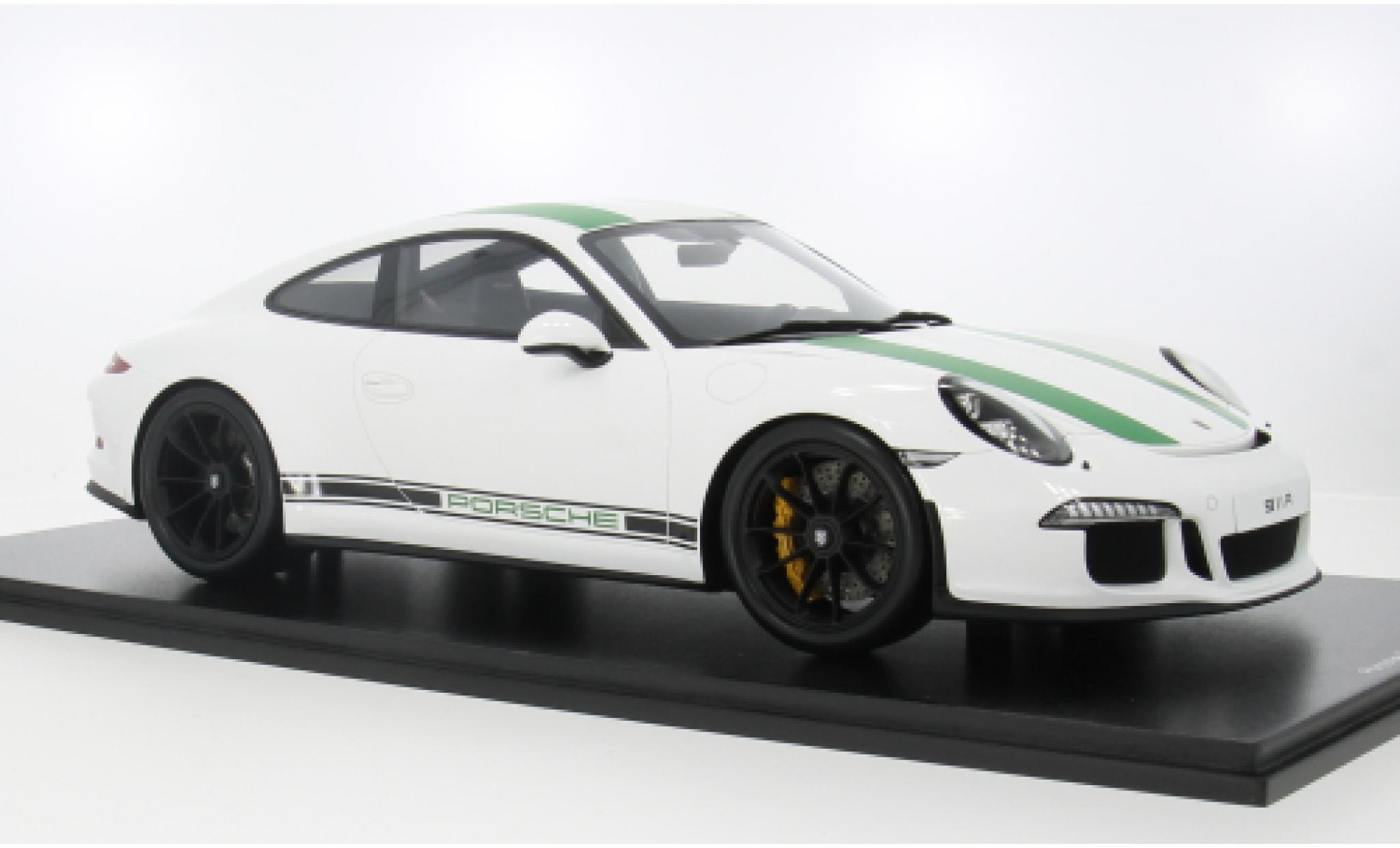 Porsche 991 R 1/12 Schuco ProR 911  wit/groen 2016 1:12 modelauto