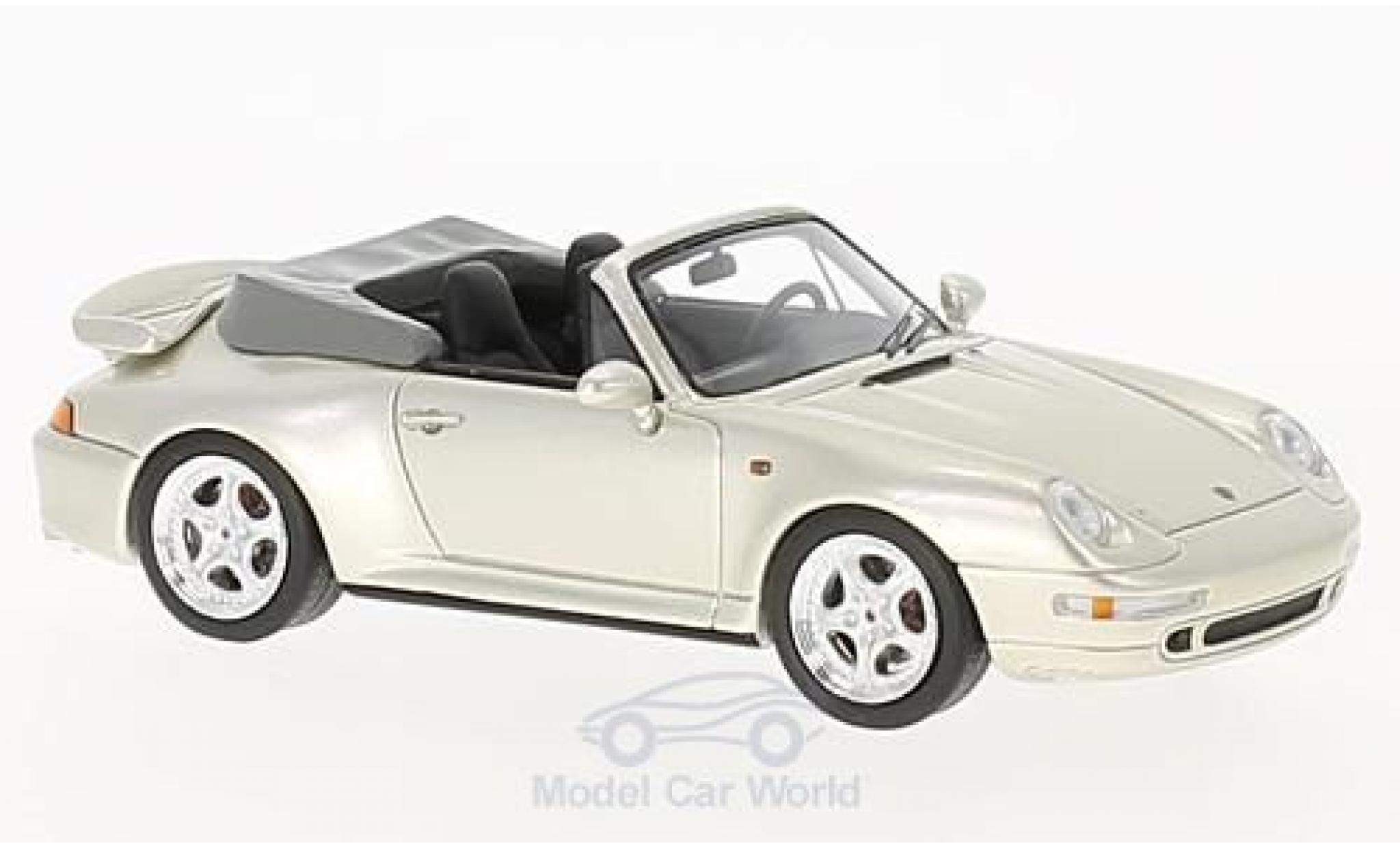 Porsche 993 Turbo 1/43 Schuco 911 () Turbo Cabriolet metallic beige modelauto