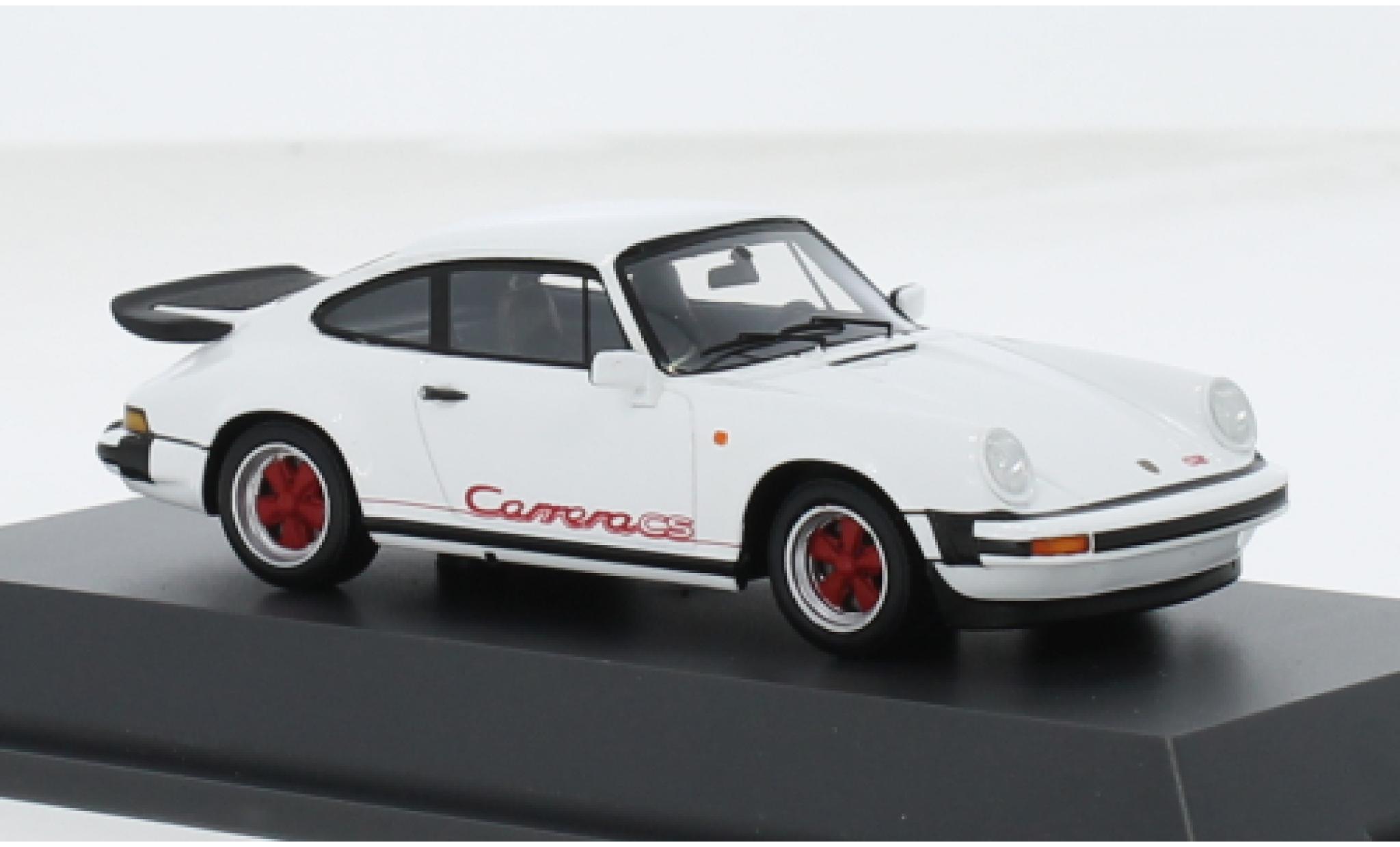 Porsche 911 1/43 Schuco ProR Carrera 3.2 CS wit 1:43 modelauto