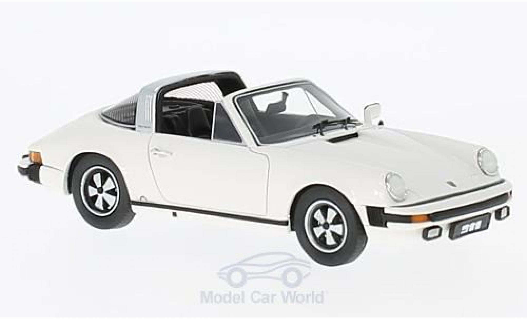Porsche 930 Targa 1/43 Schuco 911 Targa wit 1975 modelauto