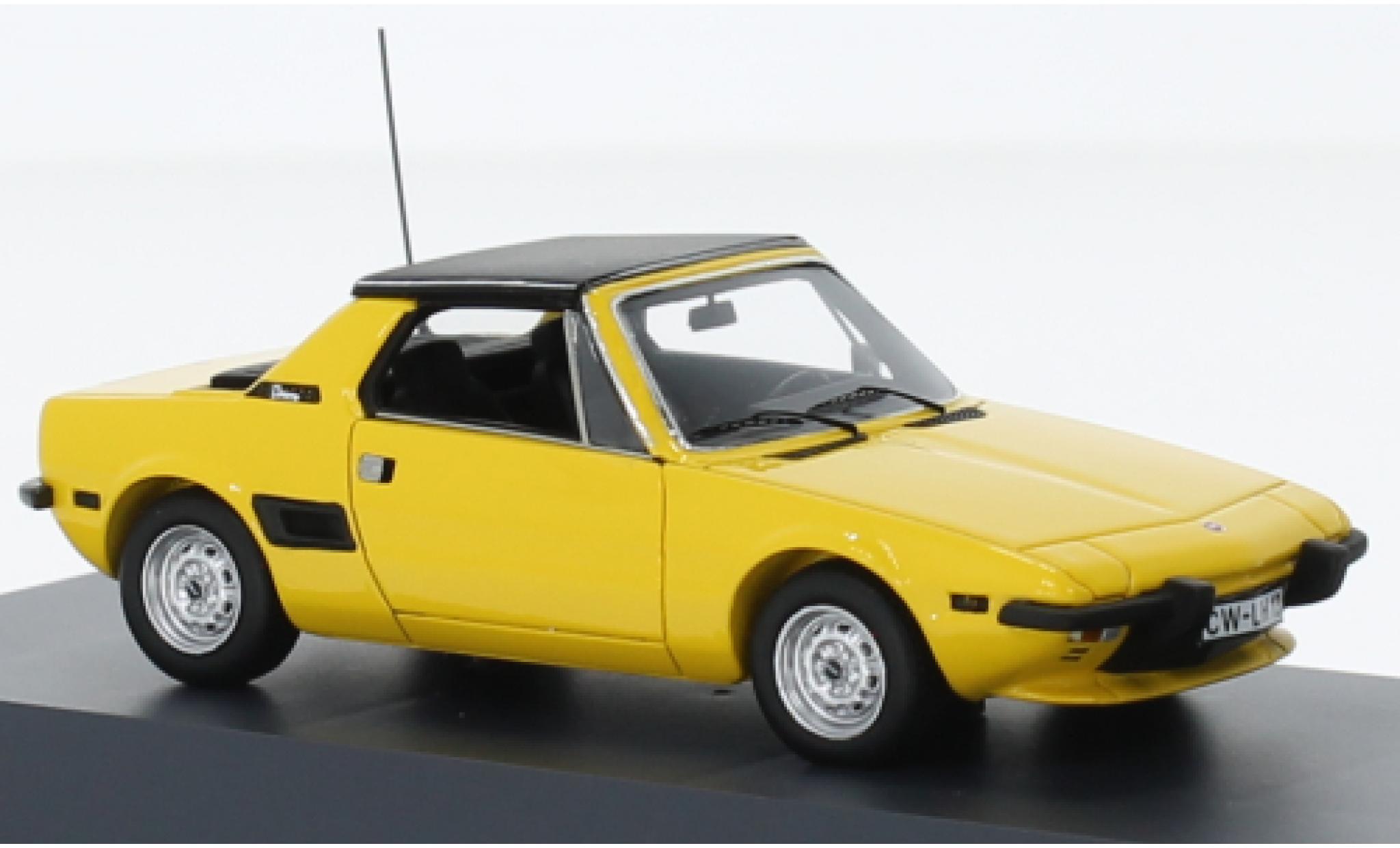 Fiat X 1/9 1/43 Schuco ProR geel 1972 modelauto