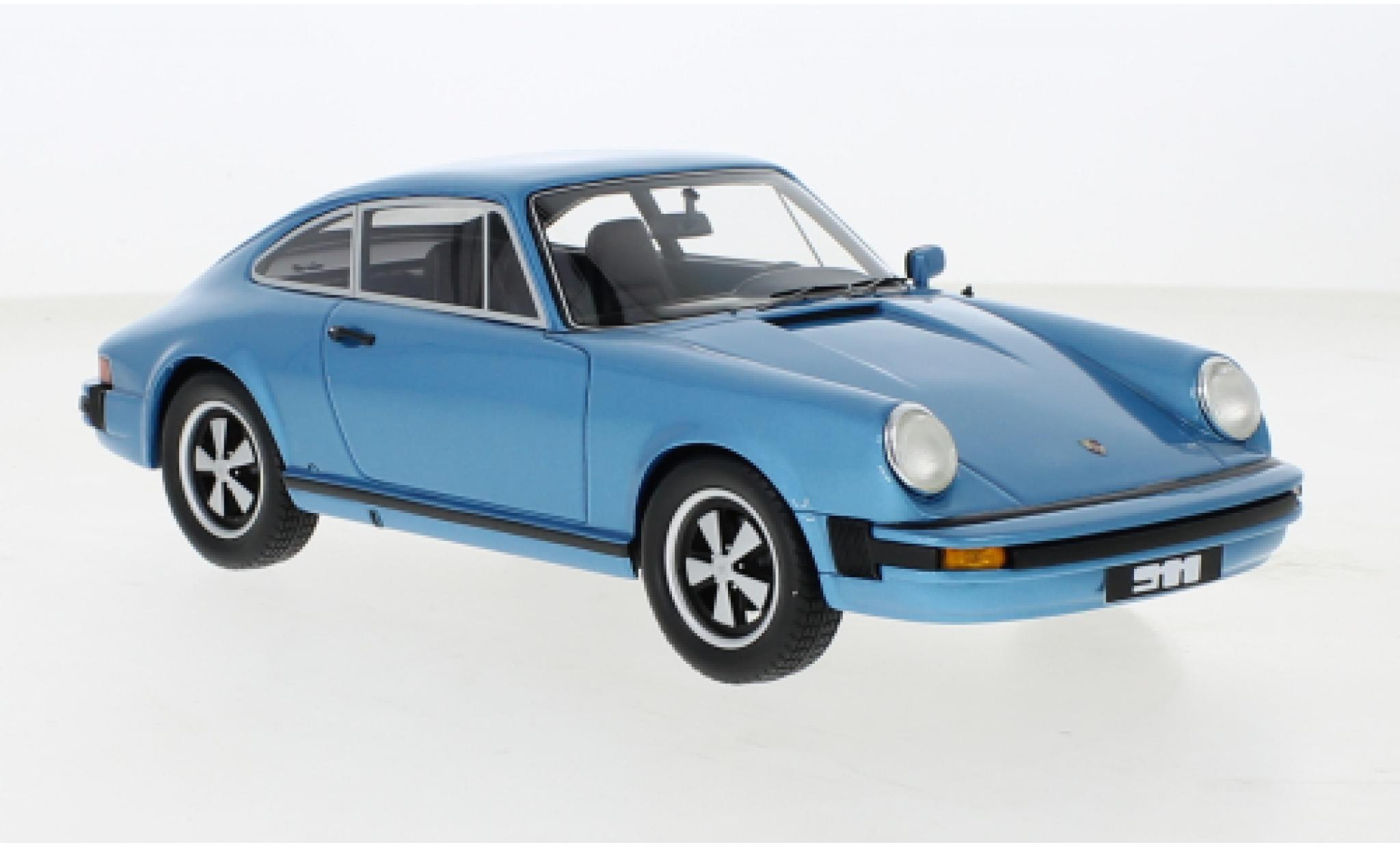 Porsche 930 1/18 Schuco 911 metallic blauw 1977 modelauto