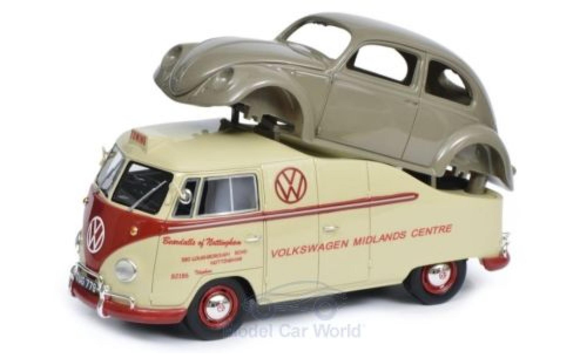 Volkswagen T1 1/18 Schuco a Midlands Centre mit Brezelk&auml;fer Karosserie modelauto