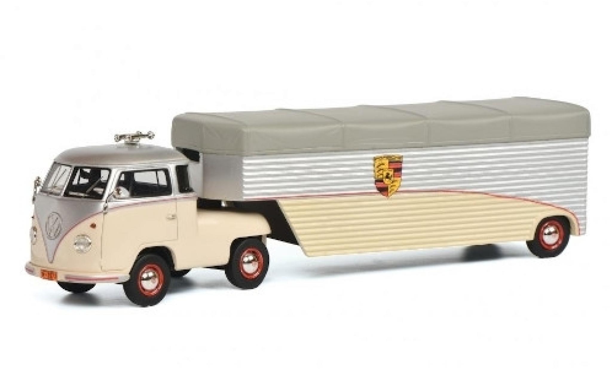 Volkswagen T1 1/43 Schuco b Renntransporter Porsche modelauto
