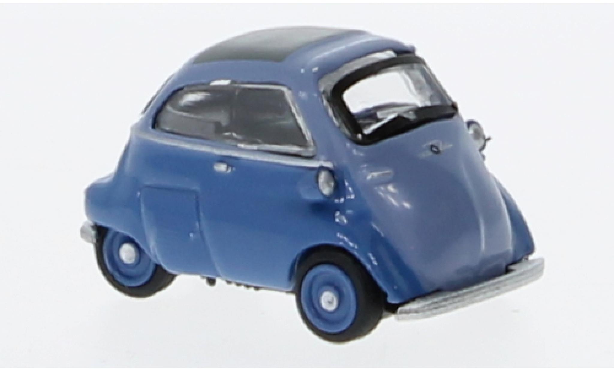 Bmw Isetta 1/87 Schuco blauw/grijs modelauto