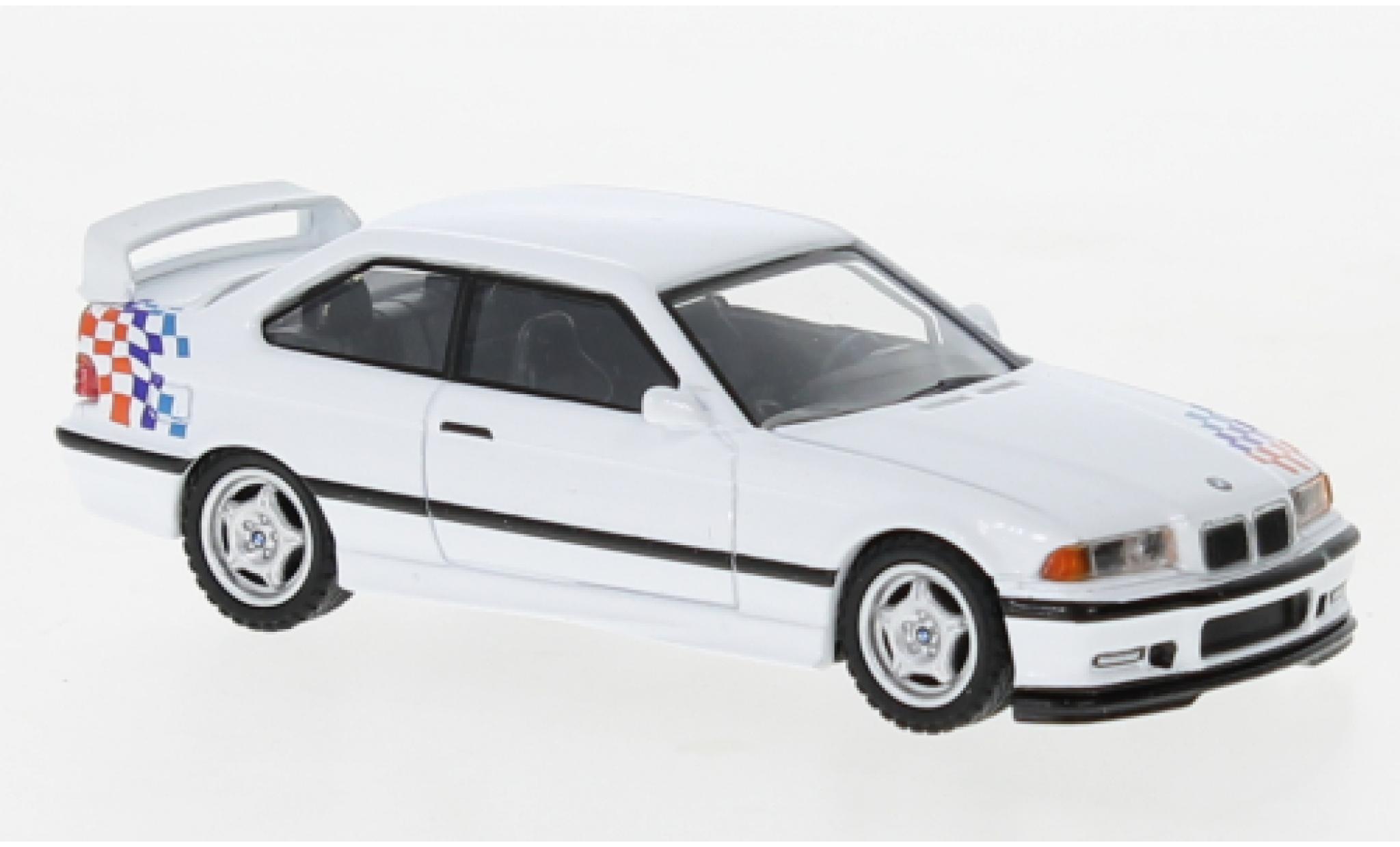 Bmw M3 1/64 Schuco (E36) Lightweight wit/D&eacute;corer 1992 modelauto