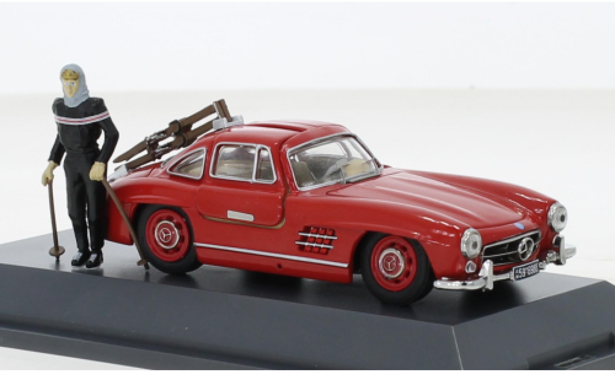 Mercedes 300 1/43 Schuco SL rood Davos 1957 modelauto