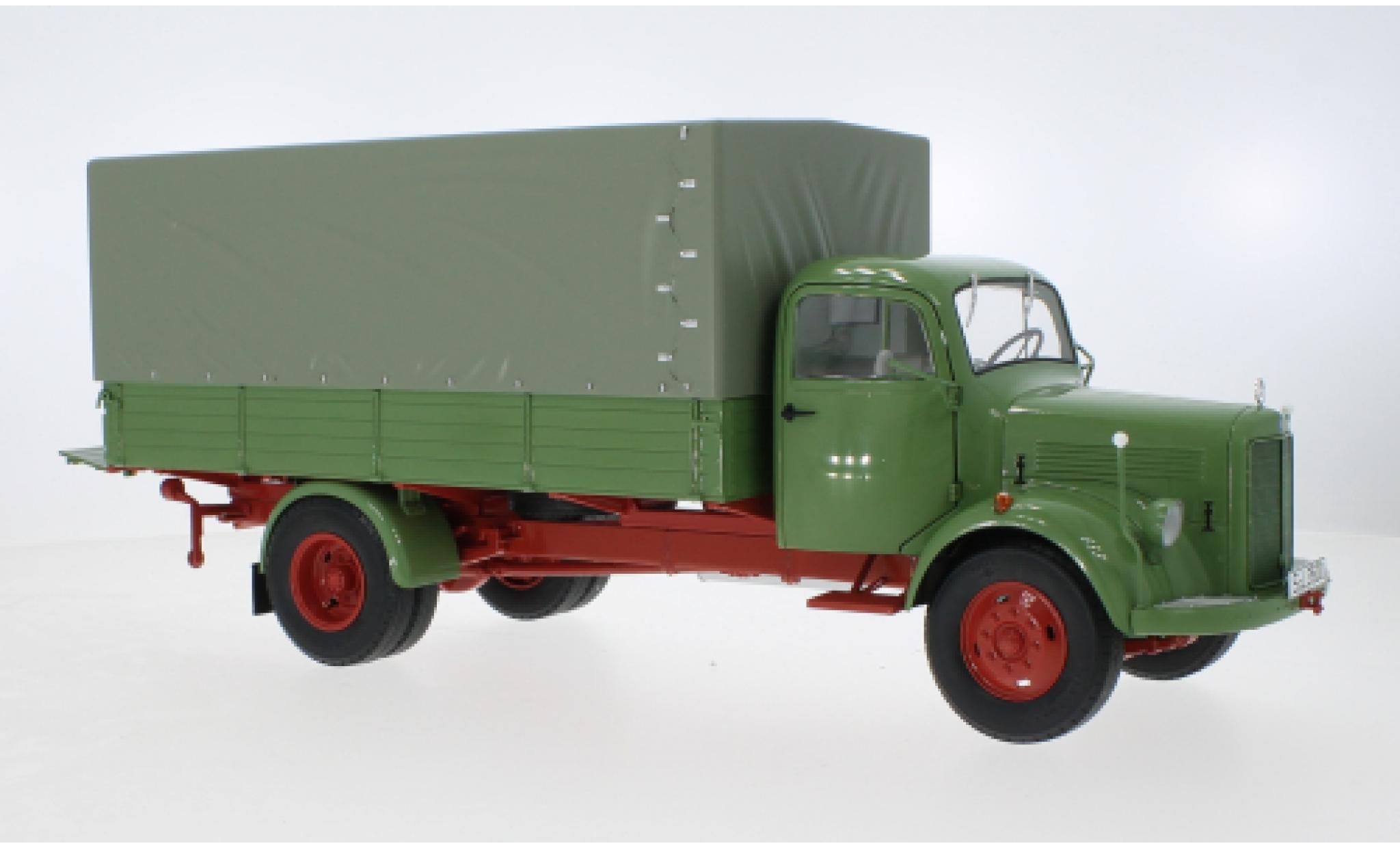 Mercedes L3500 1/18 Schuco groen modelauto