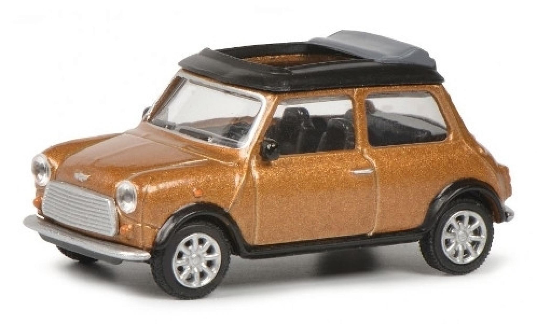 Mini Cooper 1/64 Schuco metallic brun modelauto