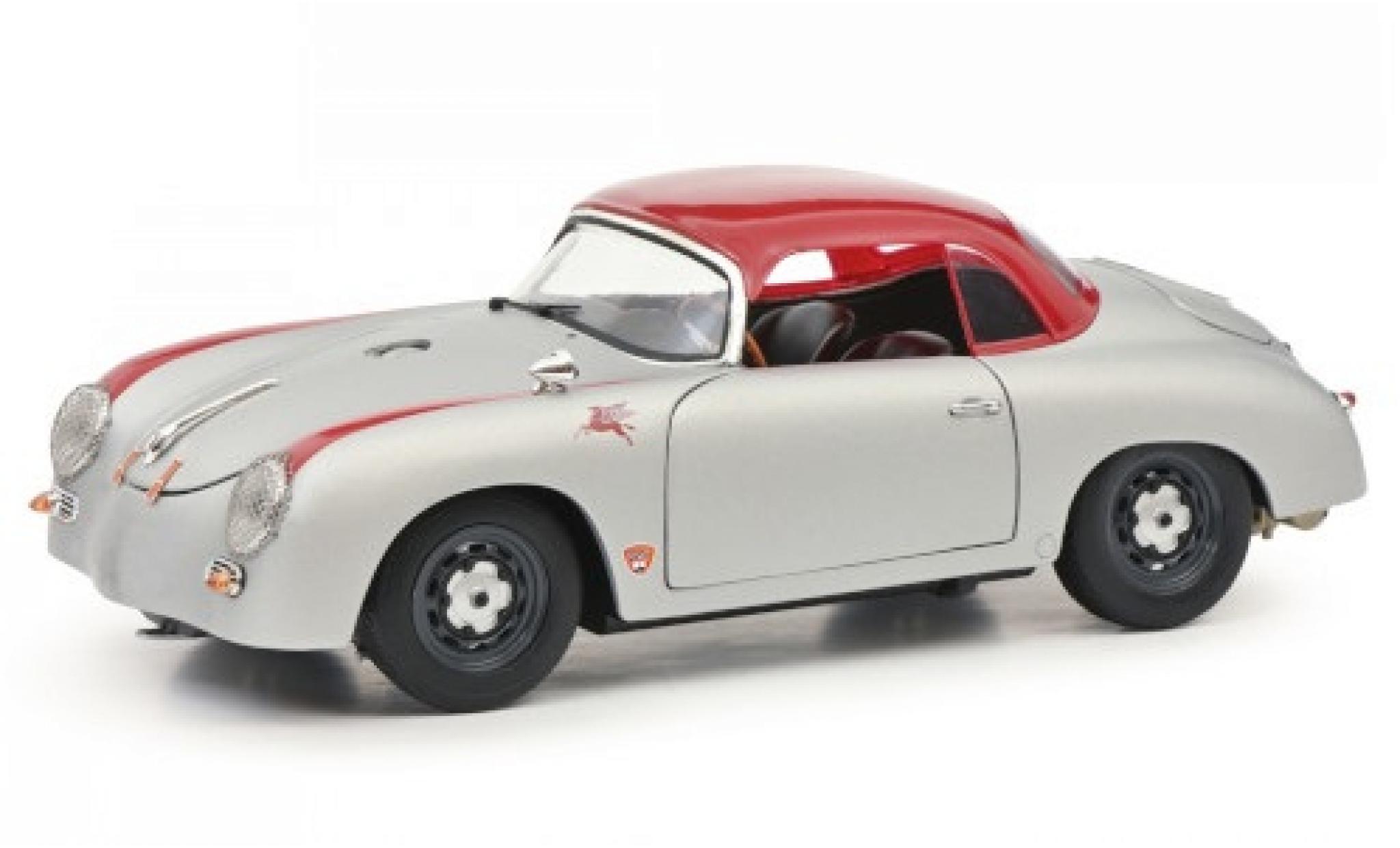Porsche 356 1/18 Schuco Speedster Hardtop grijs/rood Outlaw modelauto