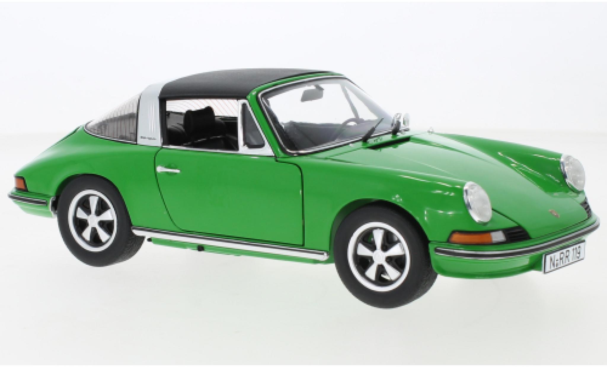 Porsche 911 1/18 Schuco S Targa groen modelauto