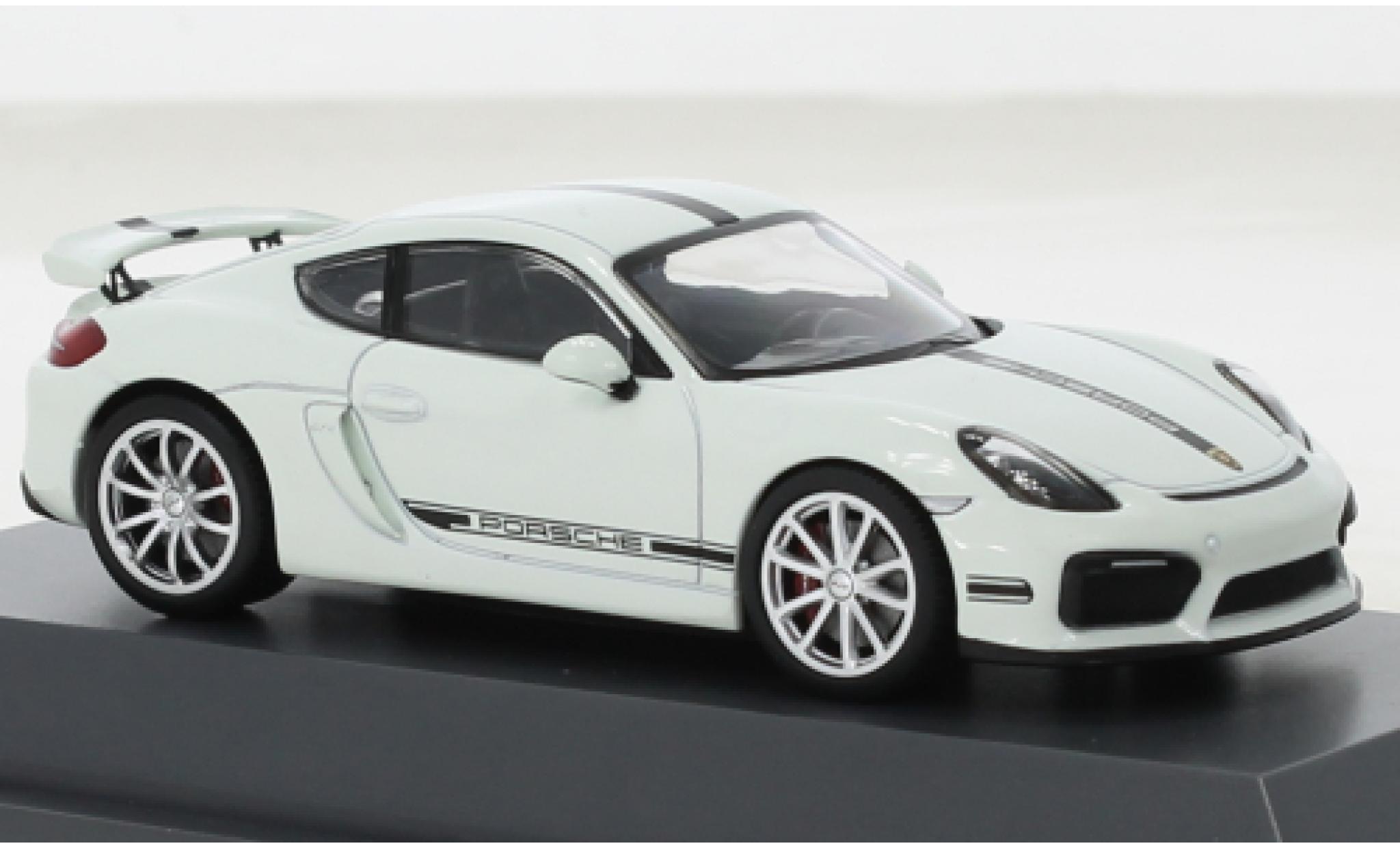 Porsche Cayman GT4 1/43 Schuco (981) wit 2016 modelauto