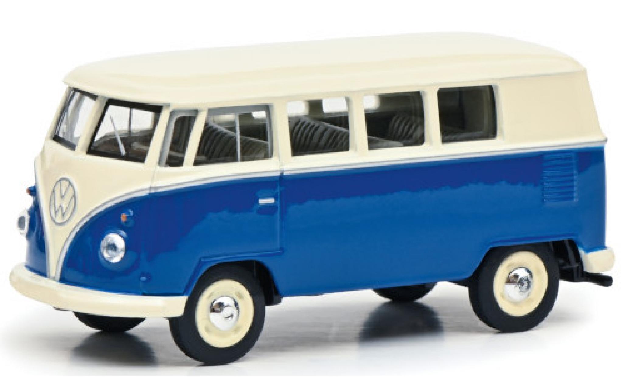 Volkswagen T1 1/64 Schuco Bus beige/blauw Paperbox Edition modelauto